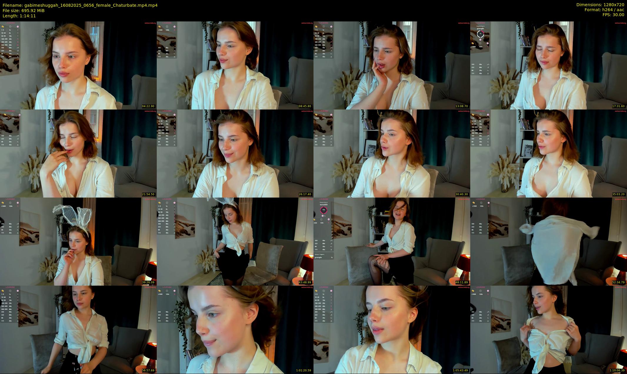 gabimeshuggah — 75 minute Chaturbate female cam show recording, 720p, Aug 16, 2025