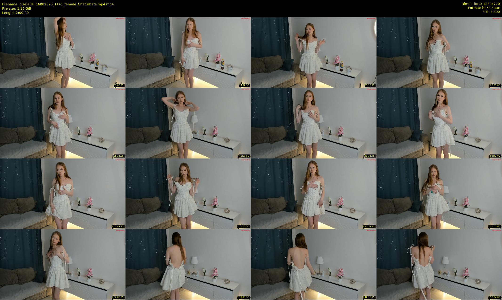 giselajilk — 120 minute Chaturbate female cam show recording, 720p, Aug 16, 2025
