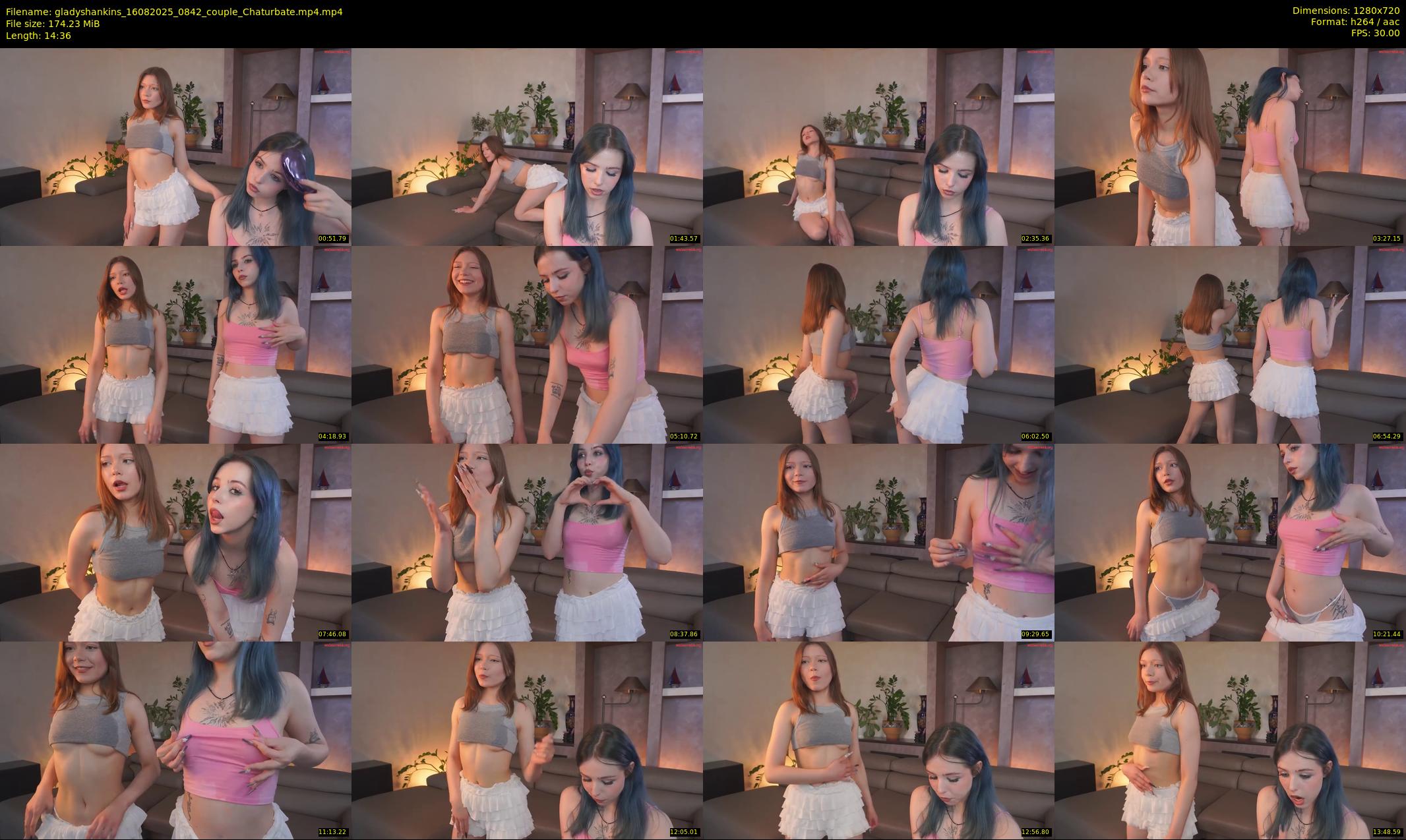 gladyshankins — 15 minute Chaturbate female cam show recording, 720p, Aug 16, 2025