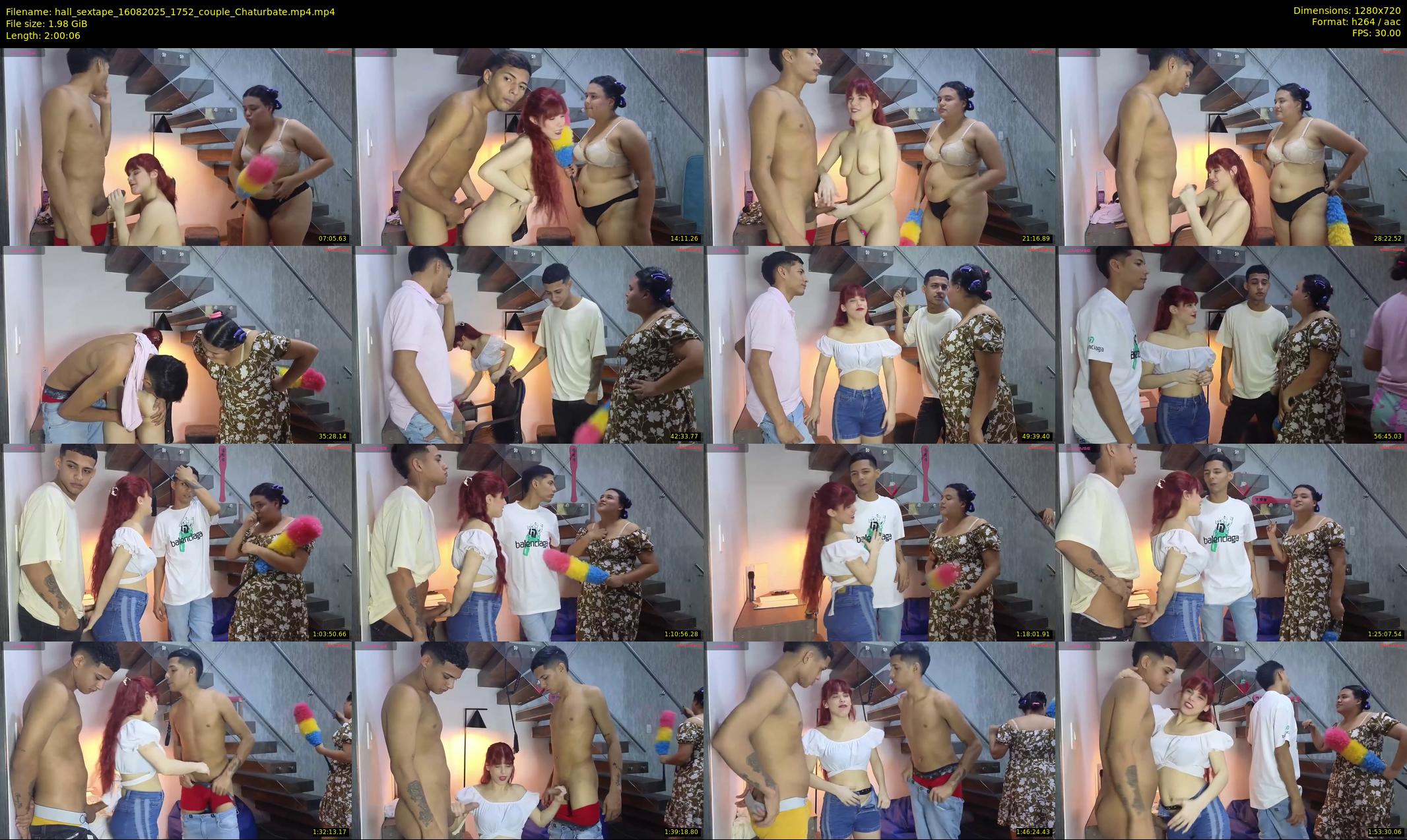 hall_sextape — 121 minute Chaturbate couple cam show recording, 720p, Aug 16, 2025