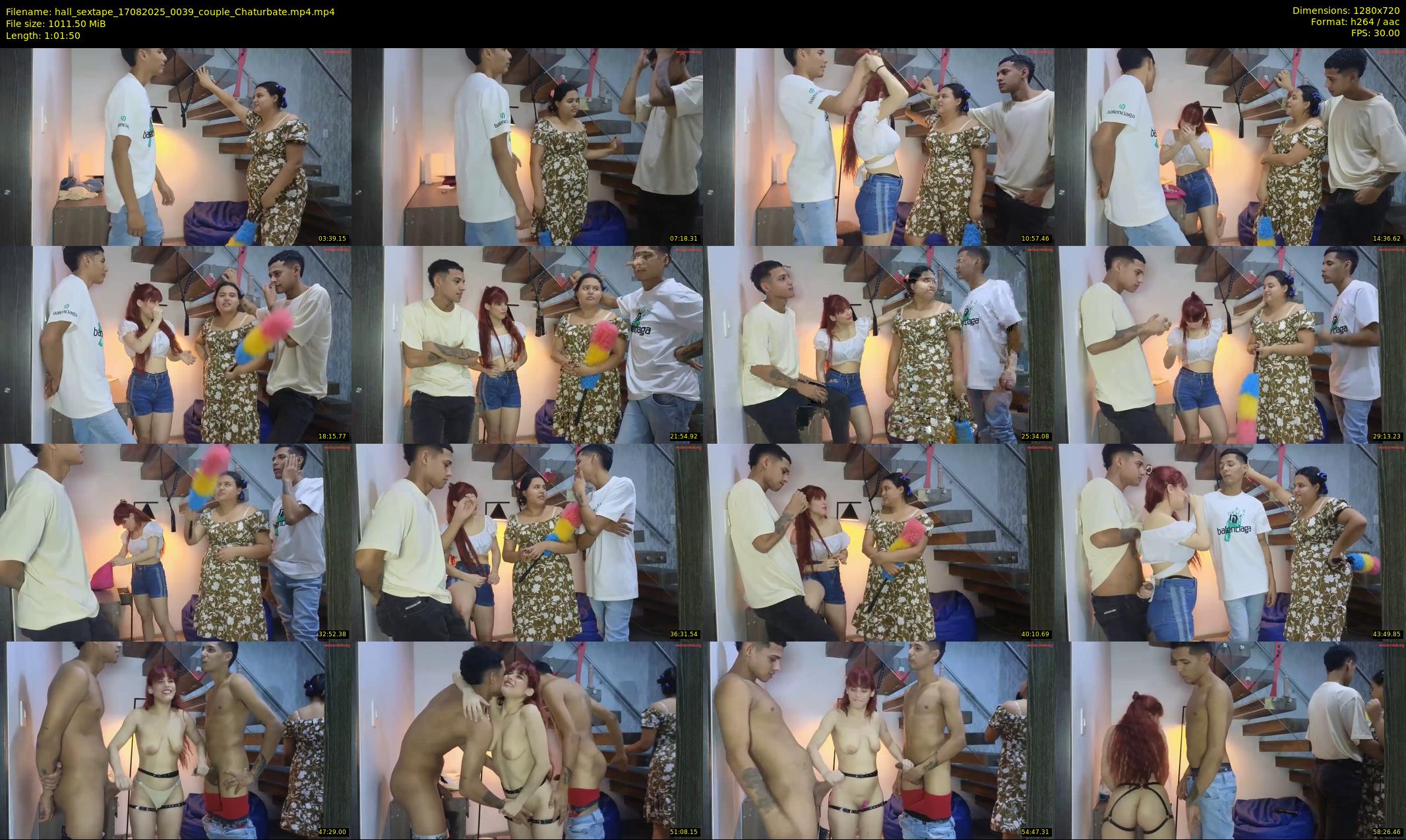 hall_sextape — 62 minute Chaturbate couple cam show recording, 720p, Aug 17, 2025