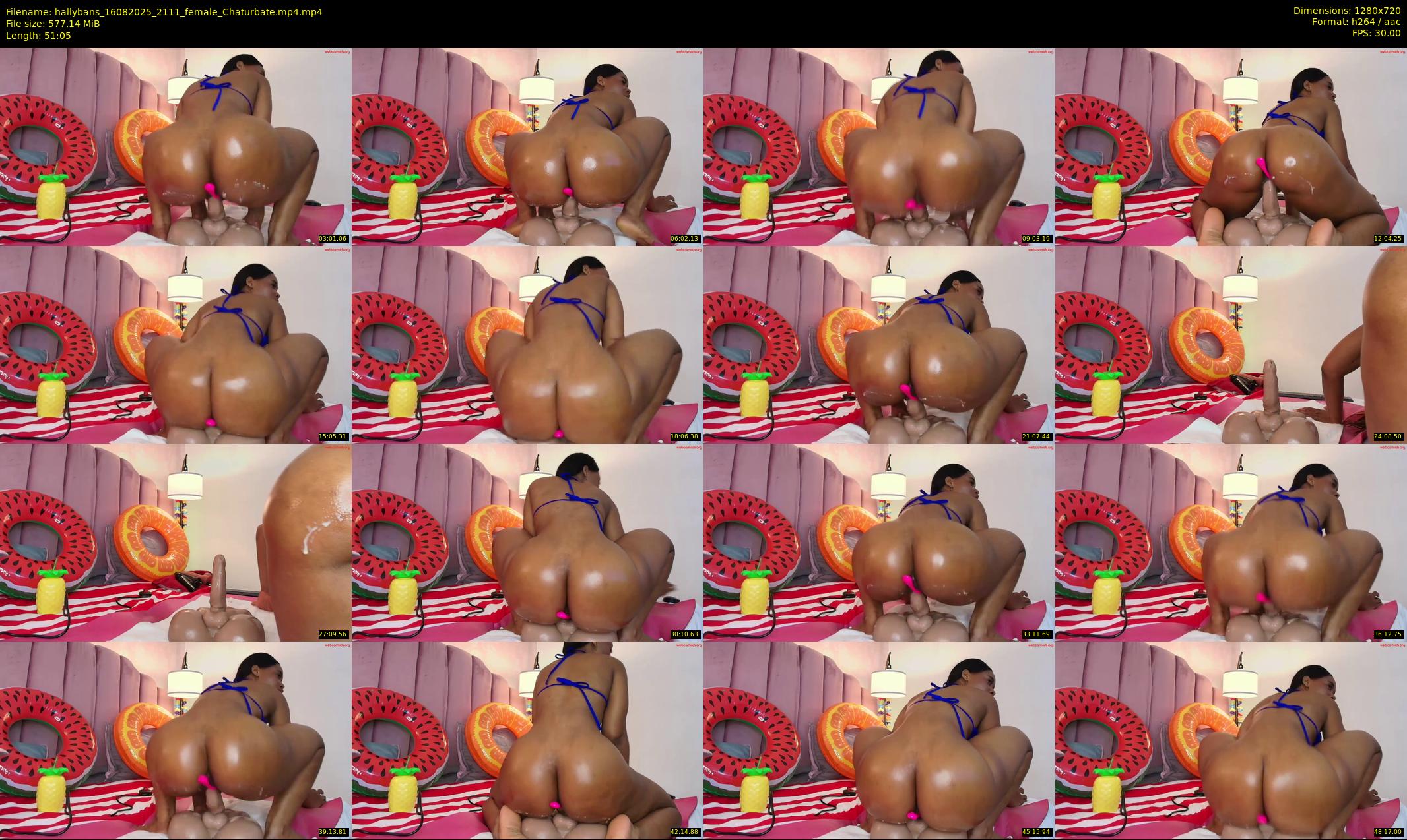 hallybans — 52 minute Chaturbate female cam show recording, 720p, Aug 16, 2025