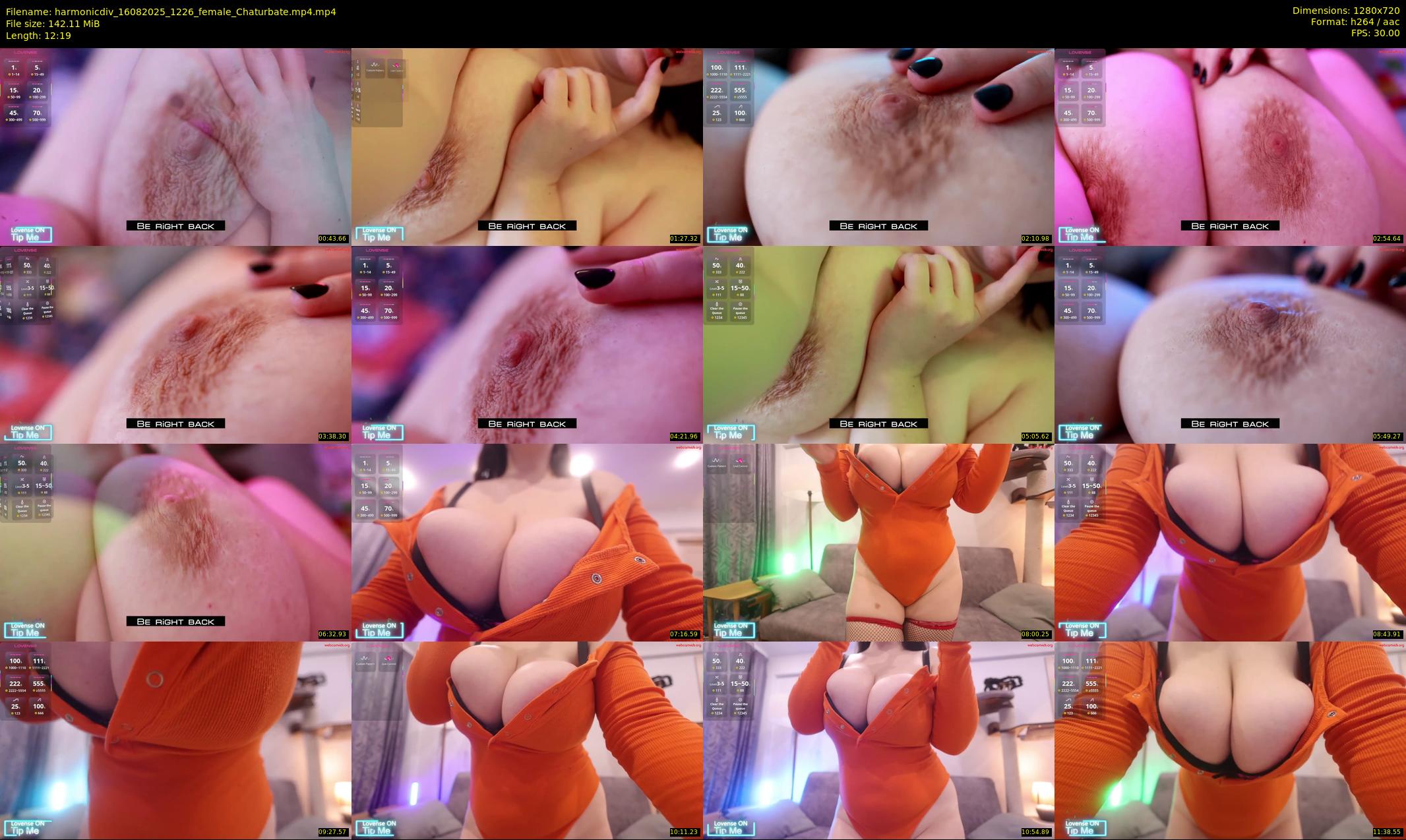 harmonicdiv — 13 minute Chaturbate female cam show recording, 720p, Aug 16, 2025