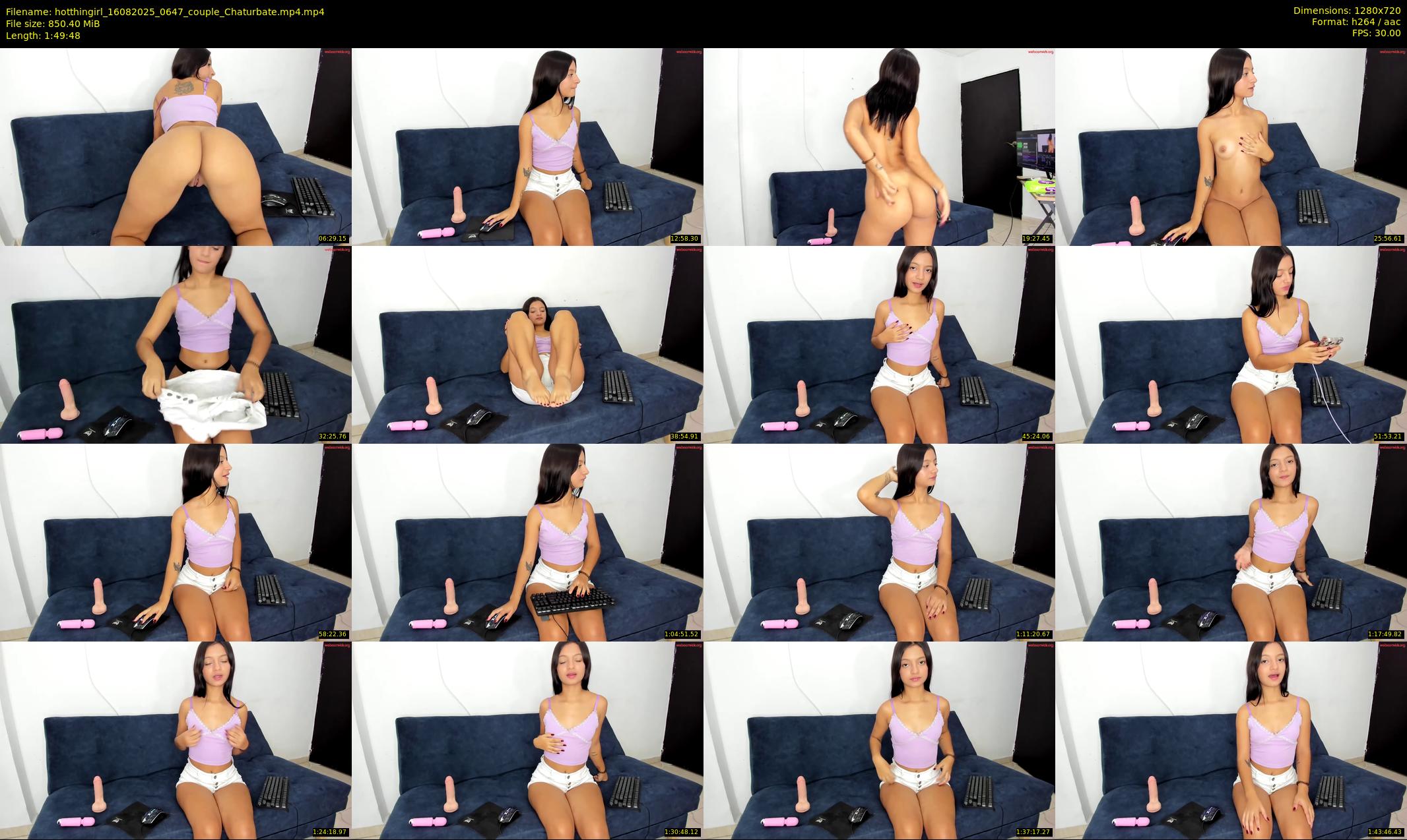 hotthingirl — 110 minute Chaturbate couple cam show recording, 720p, Aug 16, 2025