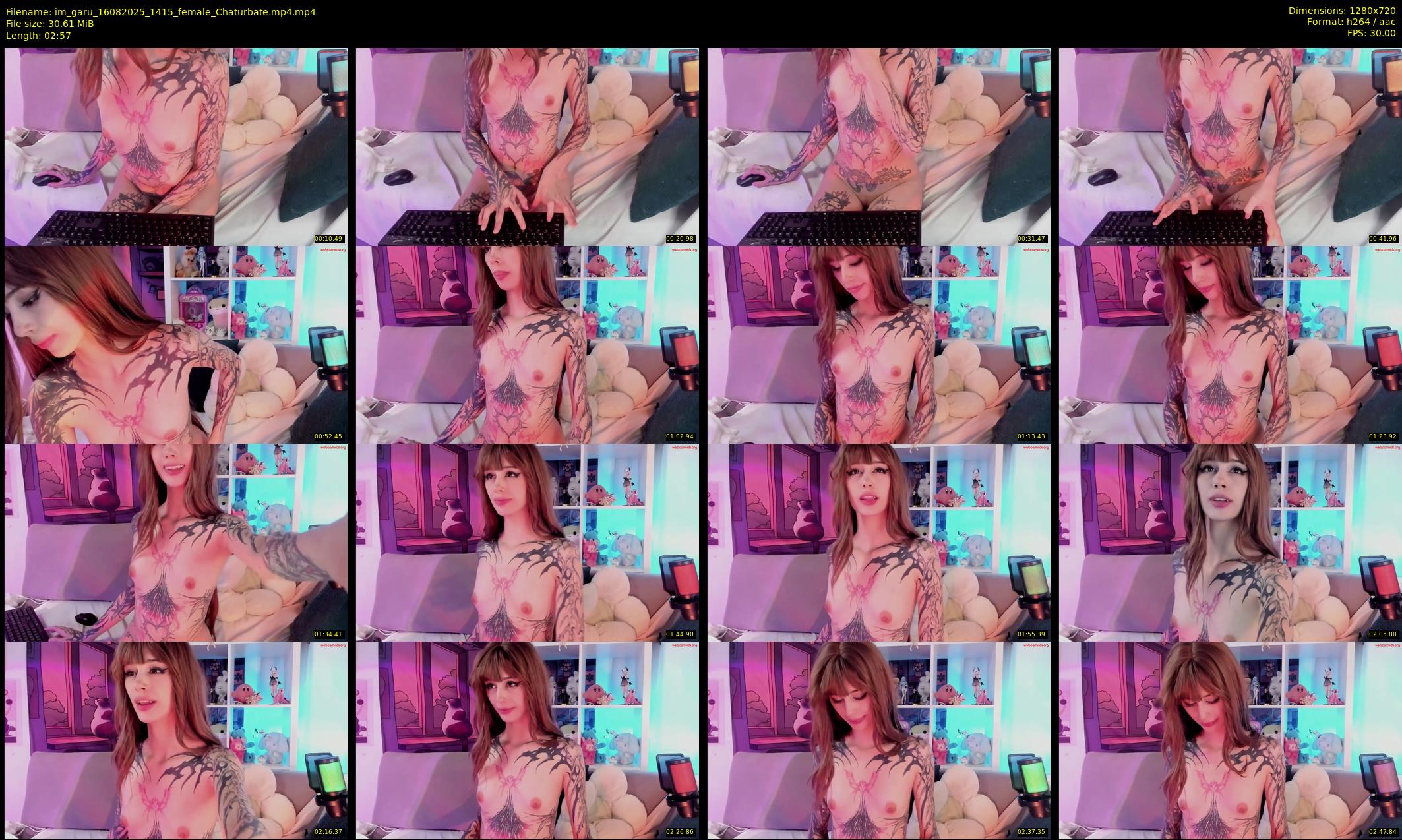 im_garu — 3 minute Chaturbate female cam show recording, 720p, Aug 16, 2025