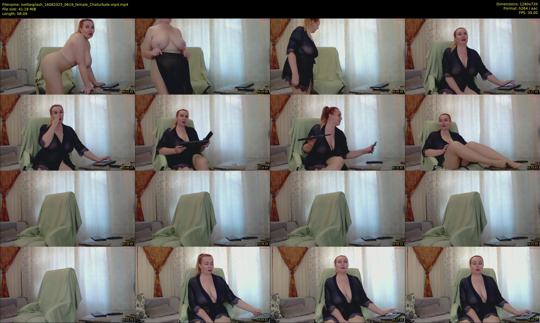 ivettasplash — 7 minute Chaturbate female cam show recording, 720p, Aug 16, 2025