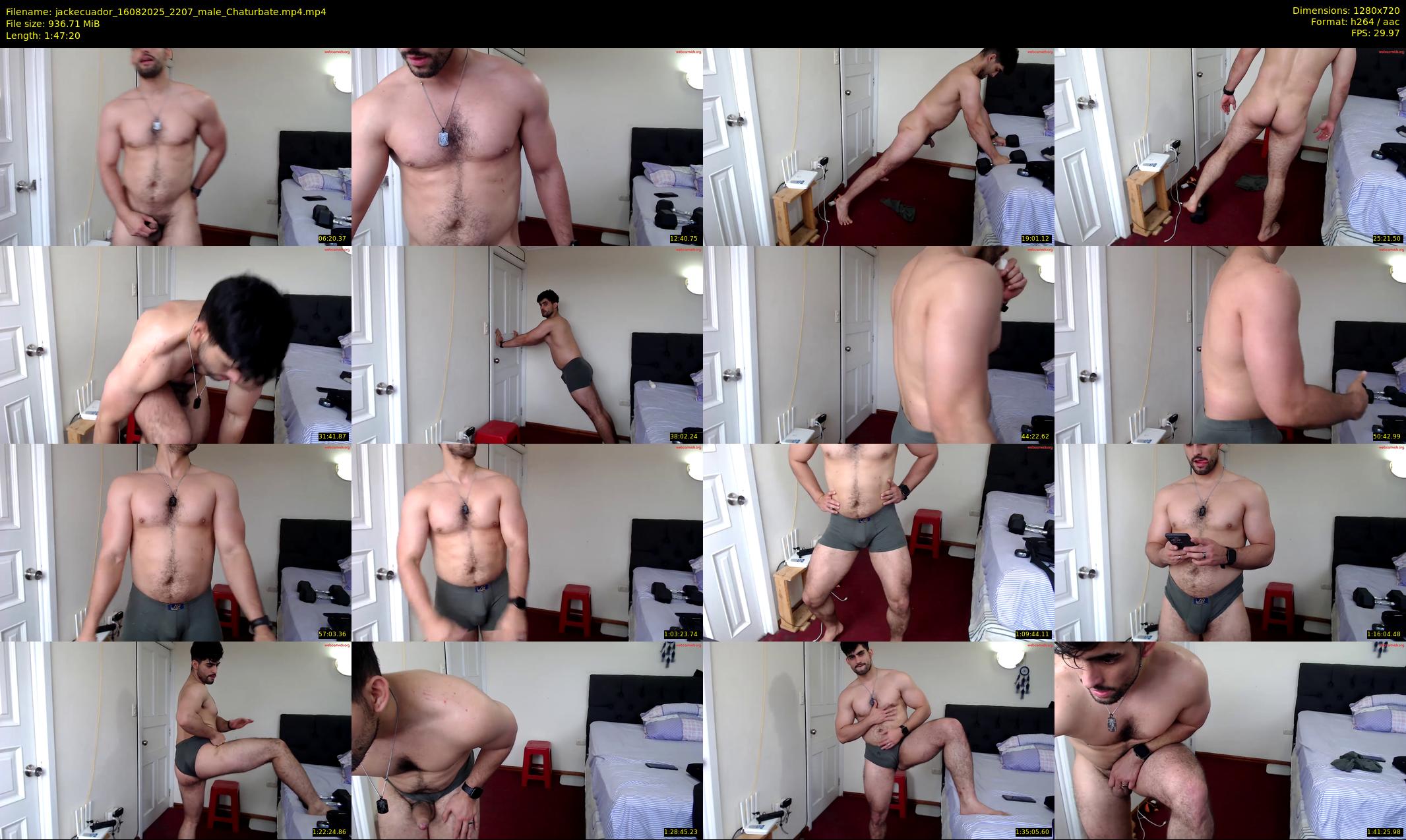 jackecuador — 108 minute Chaturbate male cam show recording, 720p, Aug 16, 2025