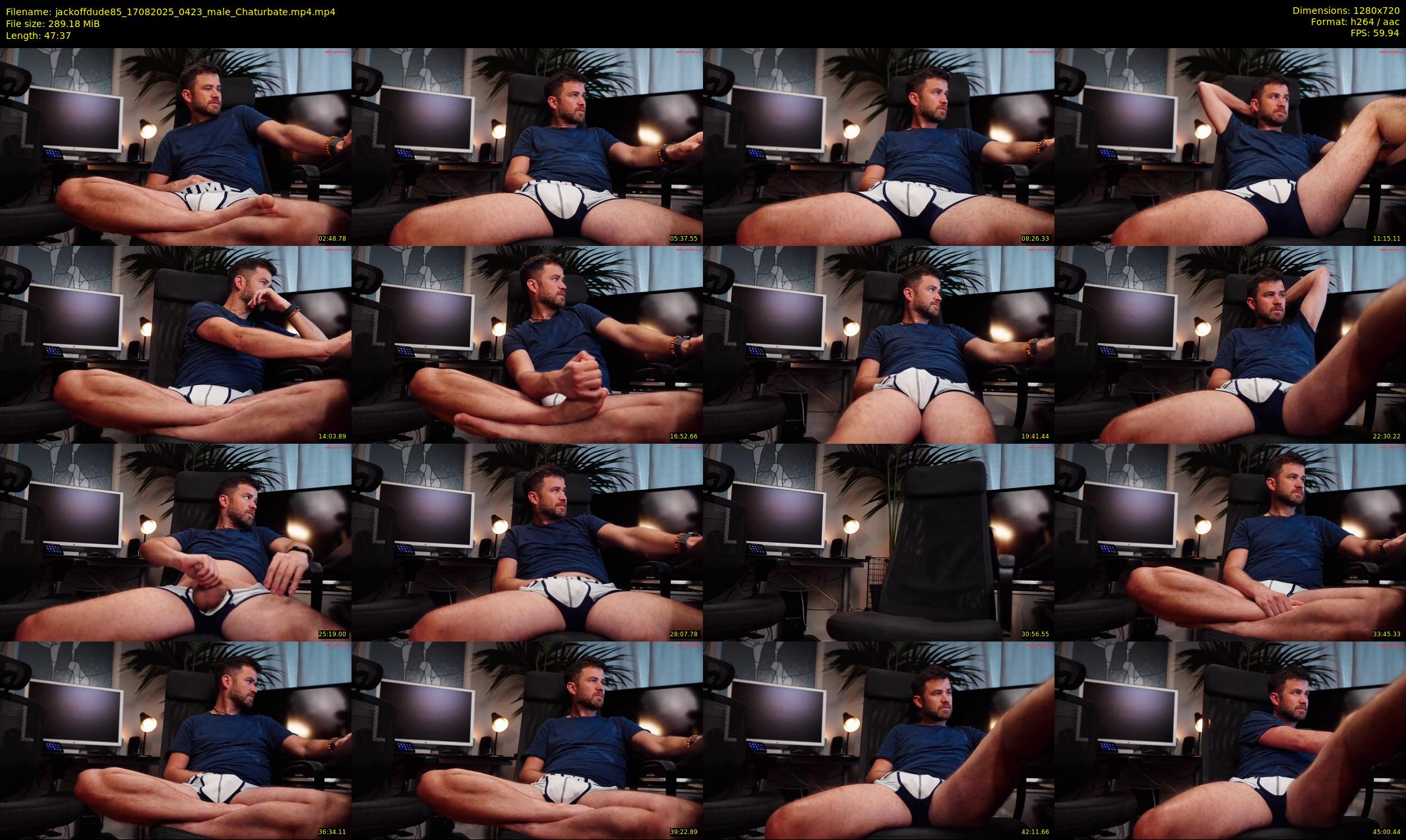 jackoffdude85 — 48 minute Chaturbate male cam show recording, 720p, Aug 17, 2025