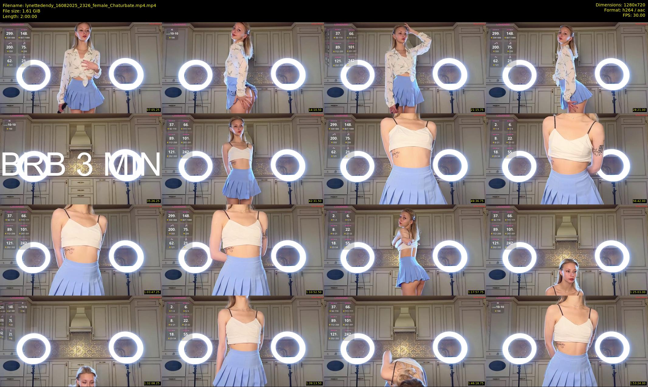 lynettedendy — 120 minute Chaturbate female cam show recording, 720p, Aug 16, 2025