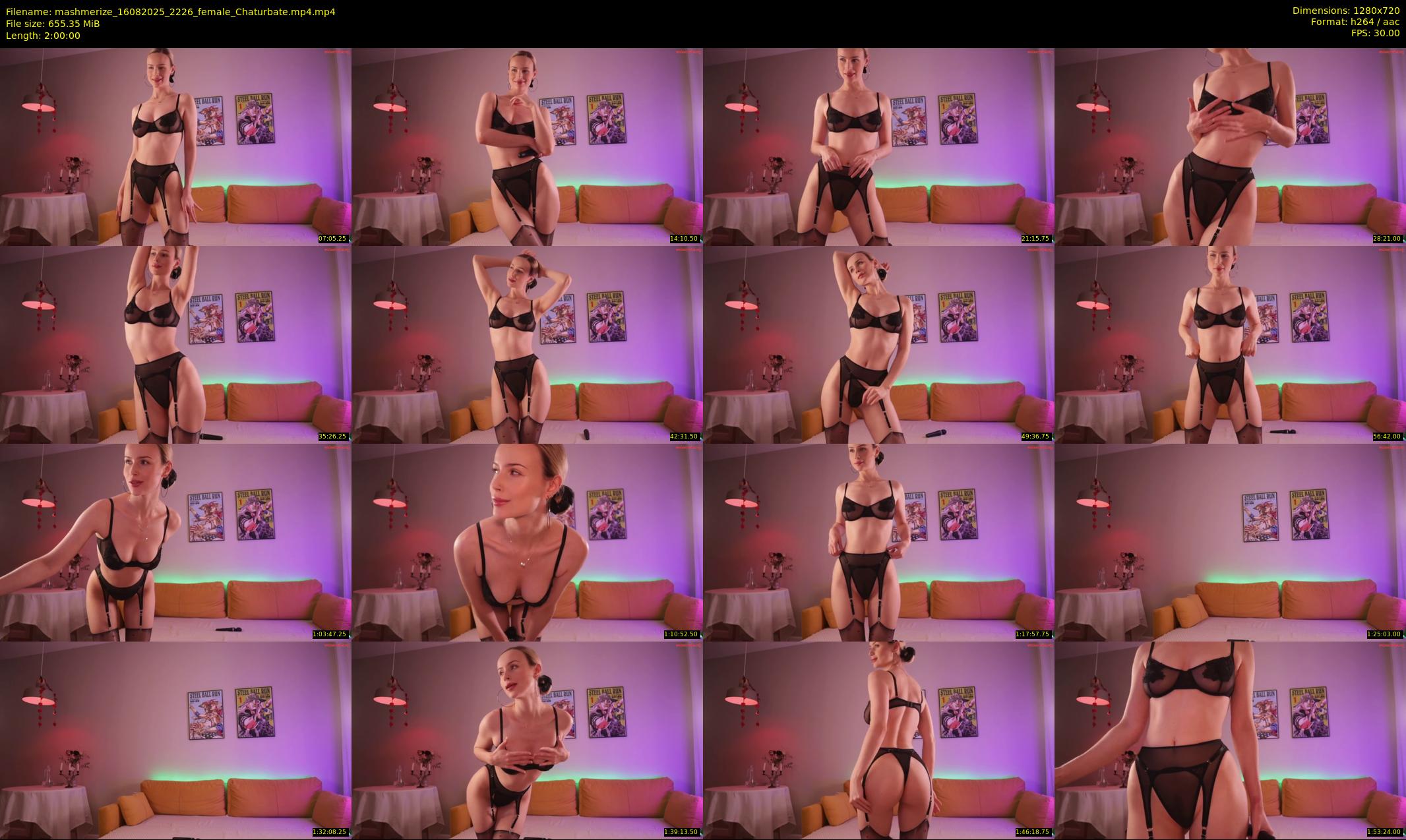mashmerize — 120 minute Chaturbate female cam show recording, 720p, Aug 16, 2025