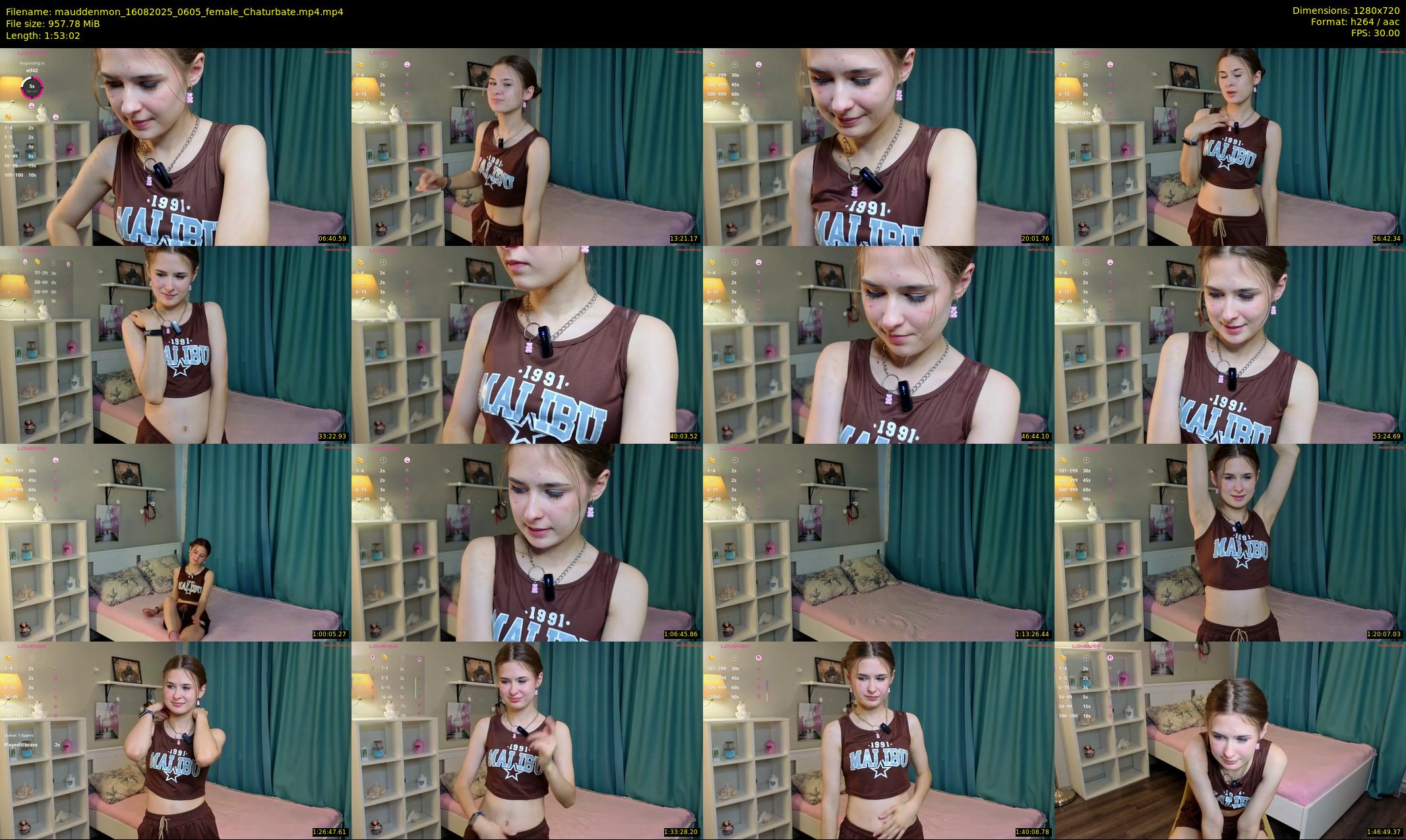 mauddenmon — 114 minute Chaturbate female cam show recording, 720p, Aug 16, 2025