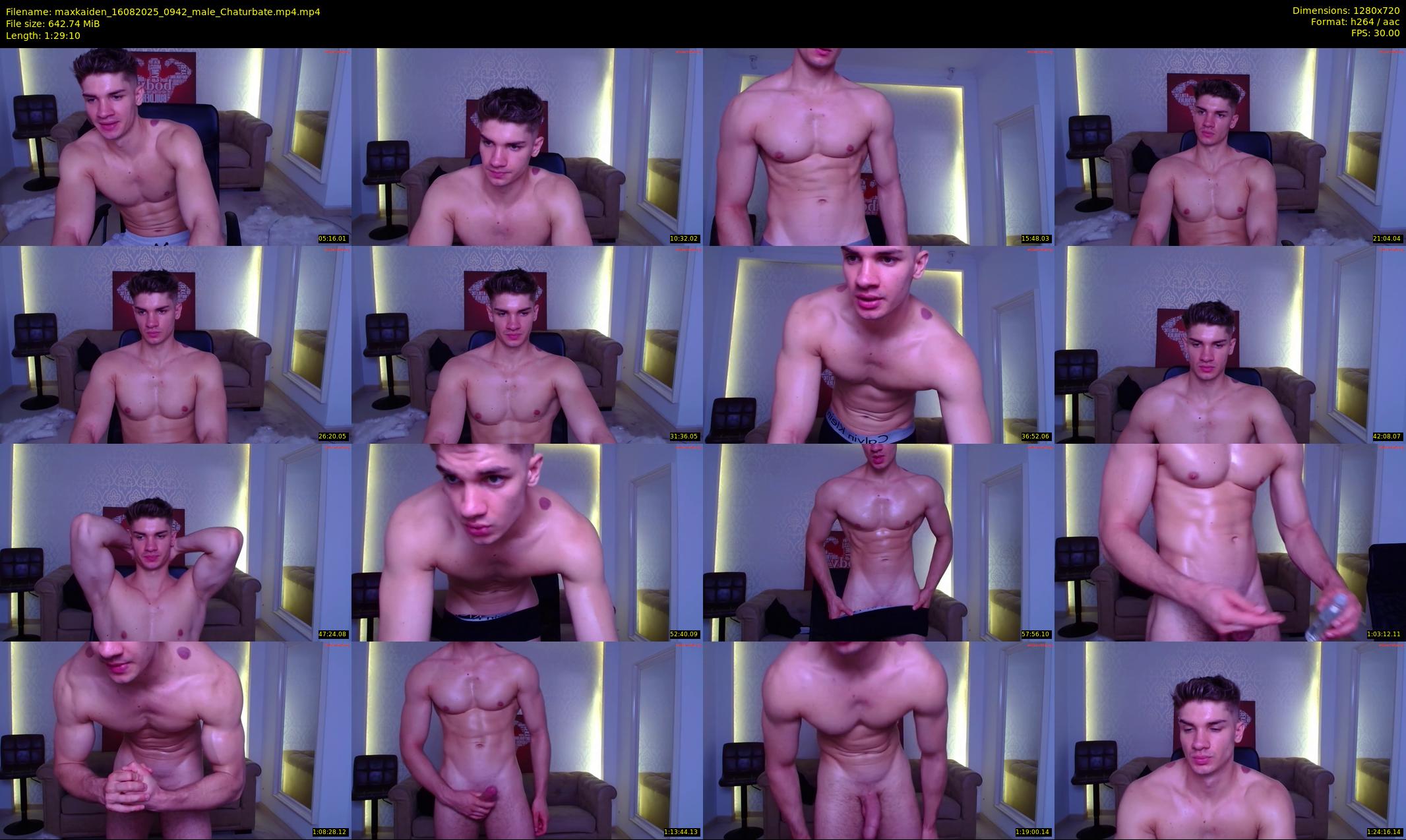 maxkaiden — 90 minute Chaturbate male cam show recording, 720p, Aug 16, 2025