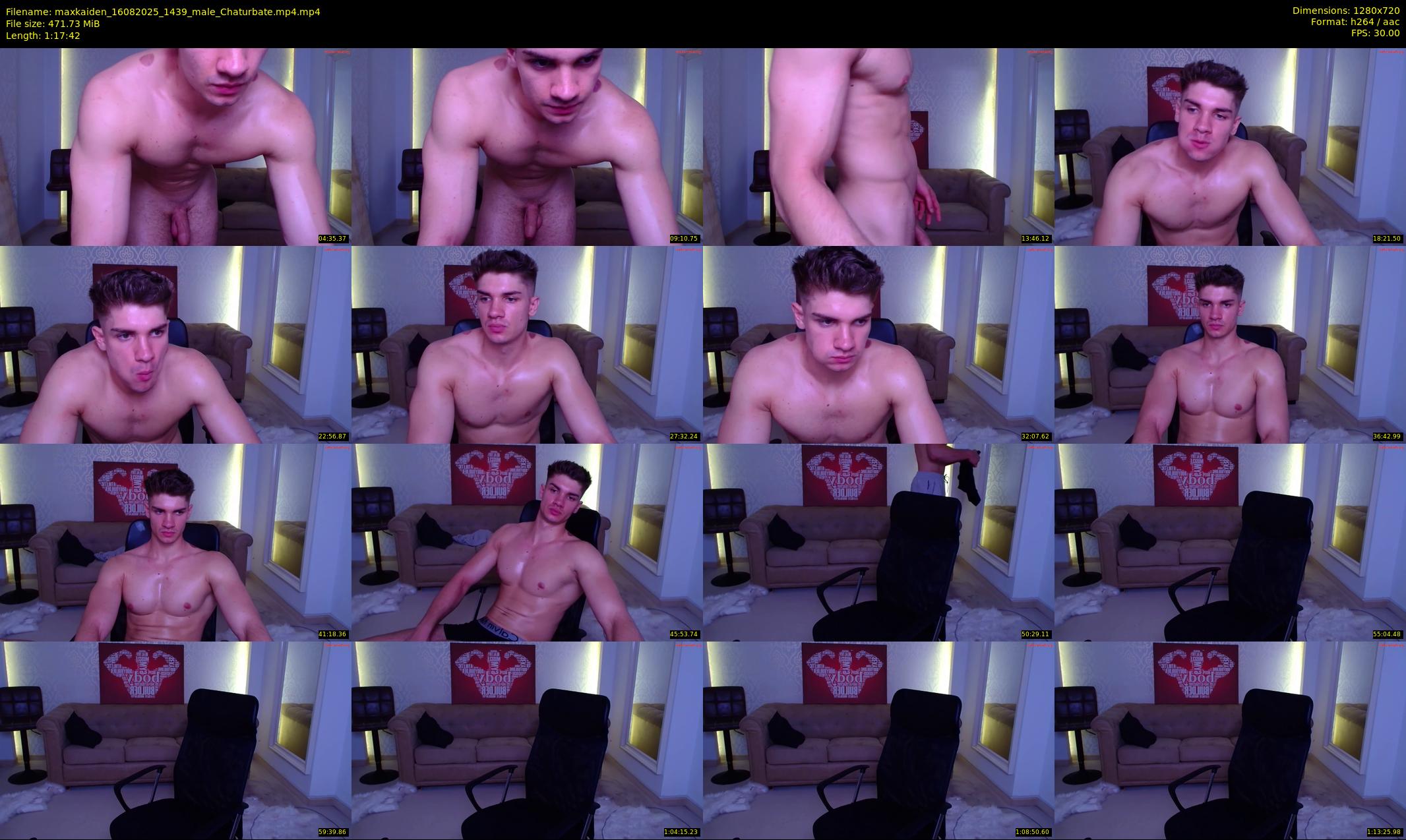 maxkaiden — 78 minute Chaturbate male cam show recording, 720p, Aug 16, 2025