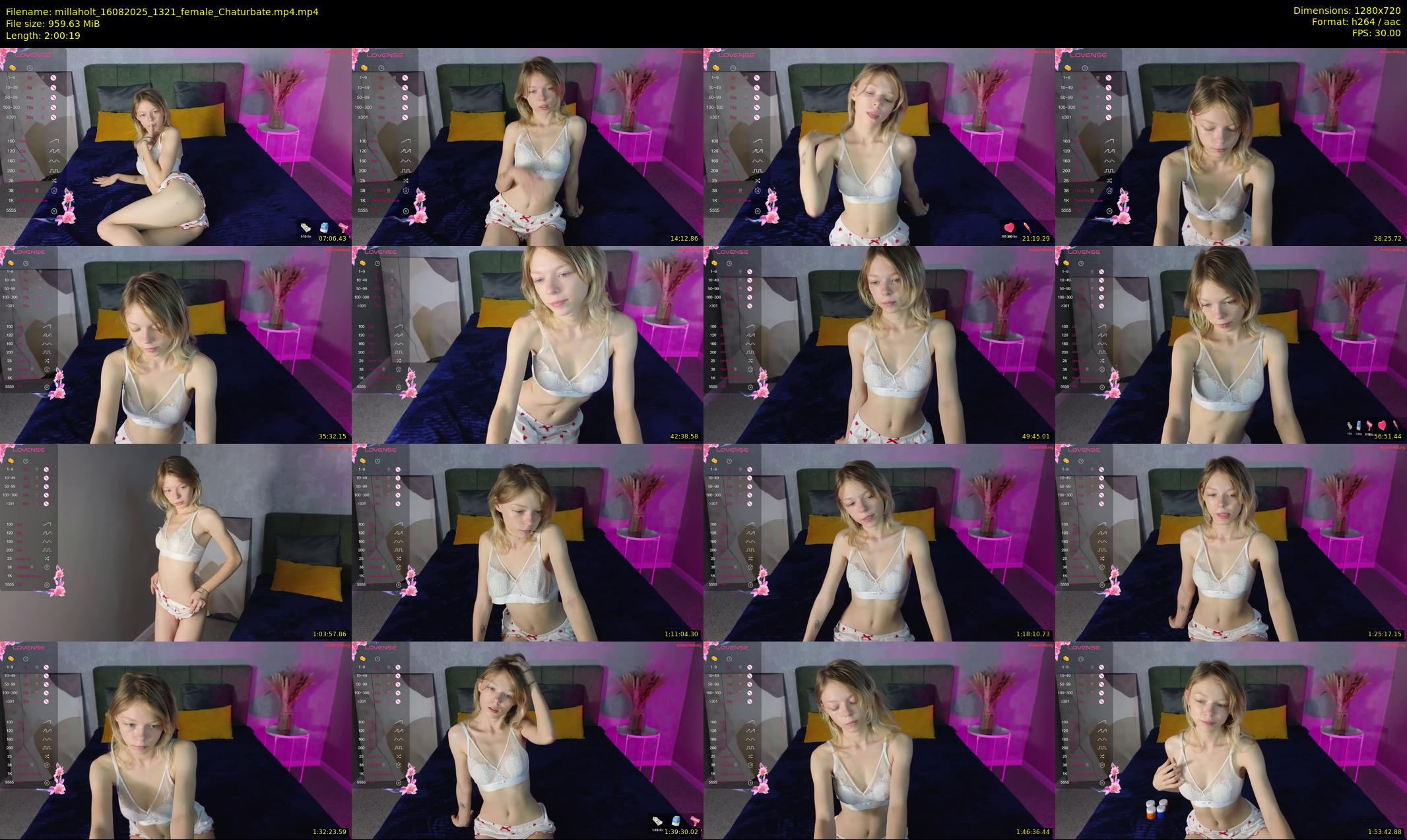 millaholt — 121 minute Chaturbate female cam show recording, 720p, Aug 16, 2025