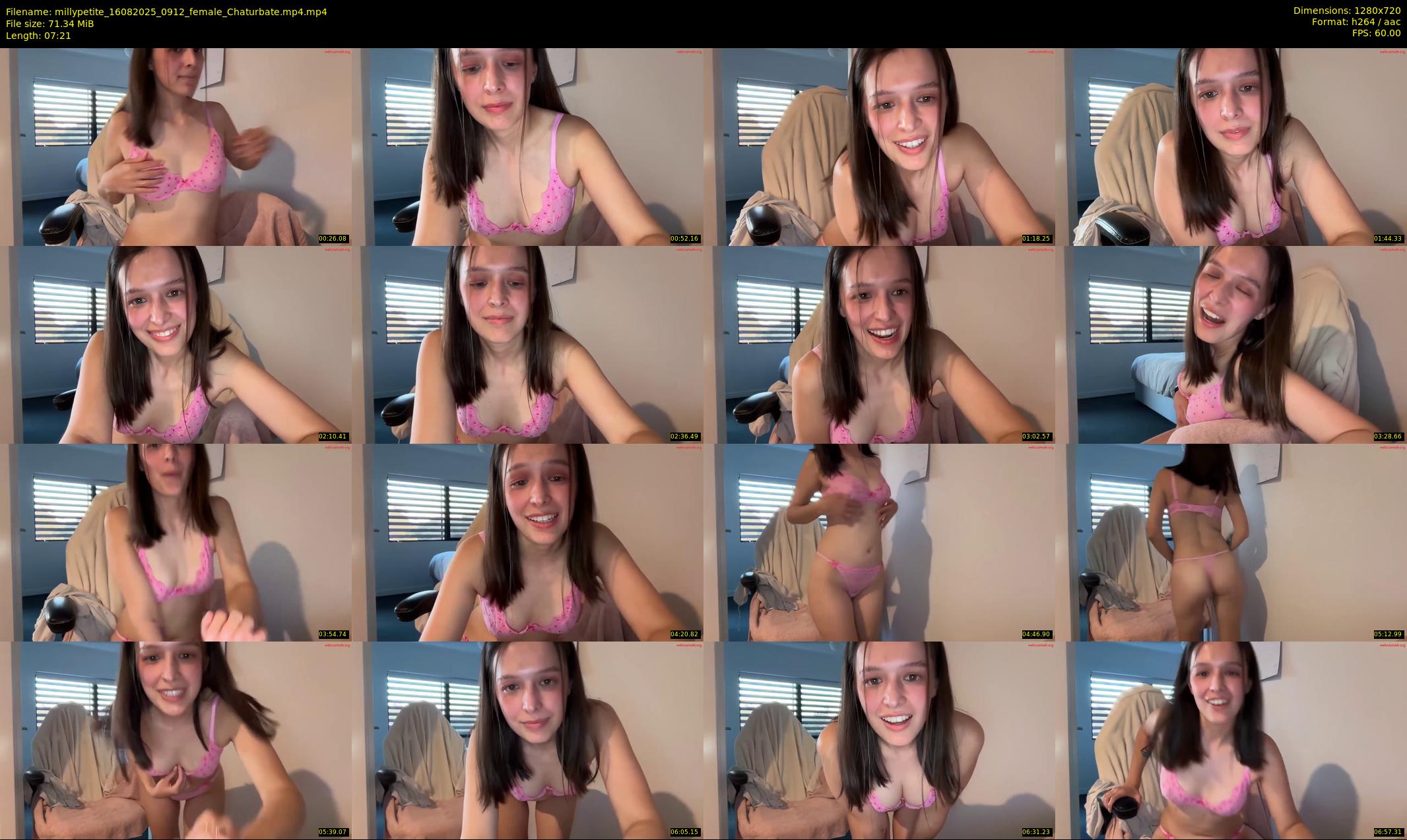 millypetite — 8 minute Chaturbate female cam show recording, 720p, Aug 16, 2025