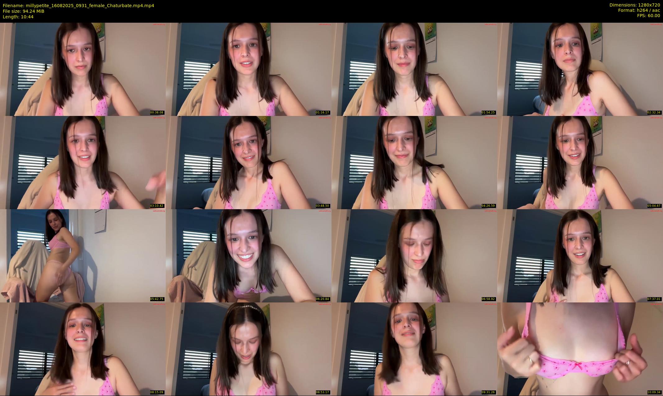 millypetite — 11 minute Chaturbate female cam show recording, 720p, Aug 16, 2025
