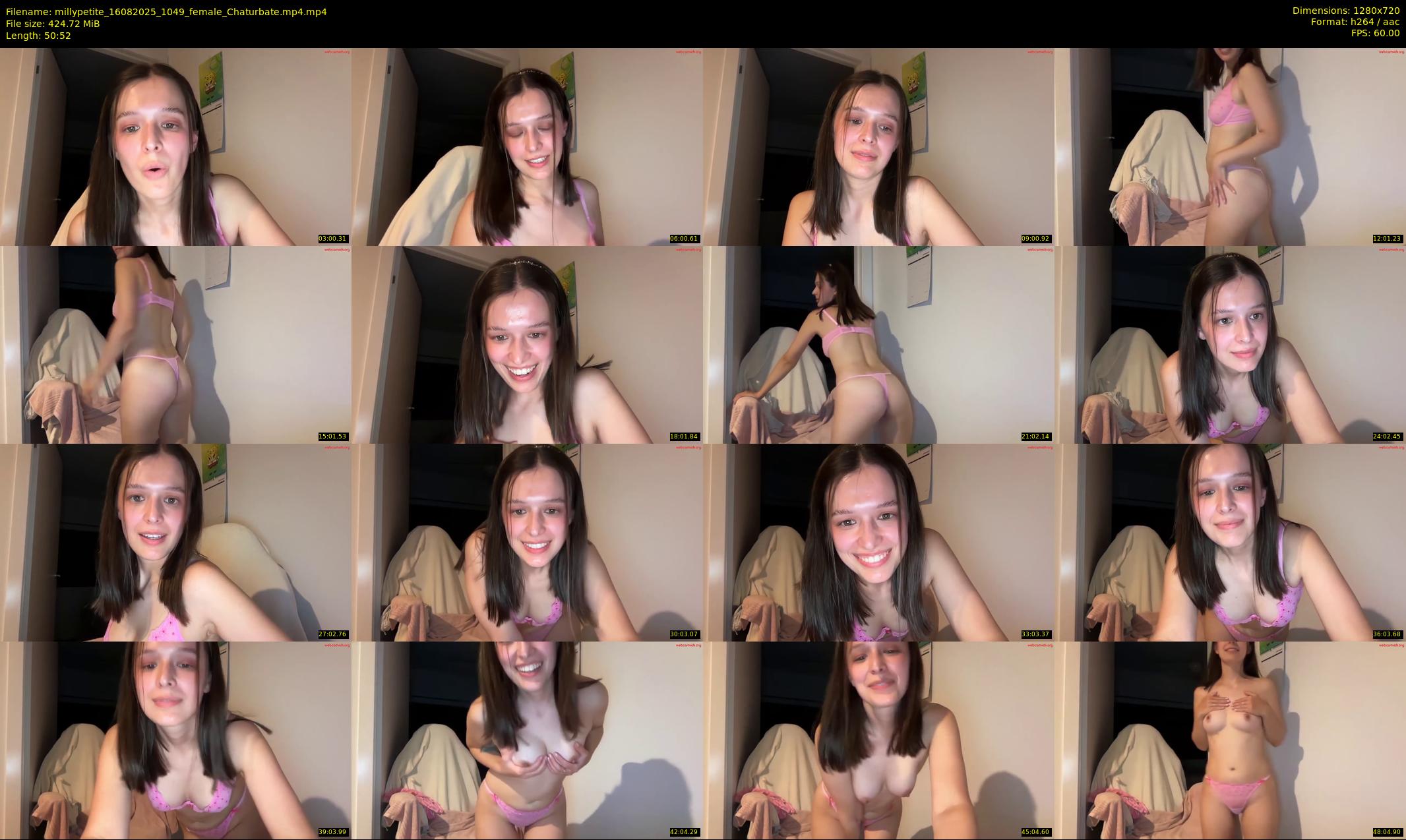 millypetite — 51 minute Chaturbate female cam show recording, 720p, Aug 16, 2025