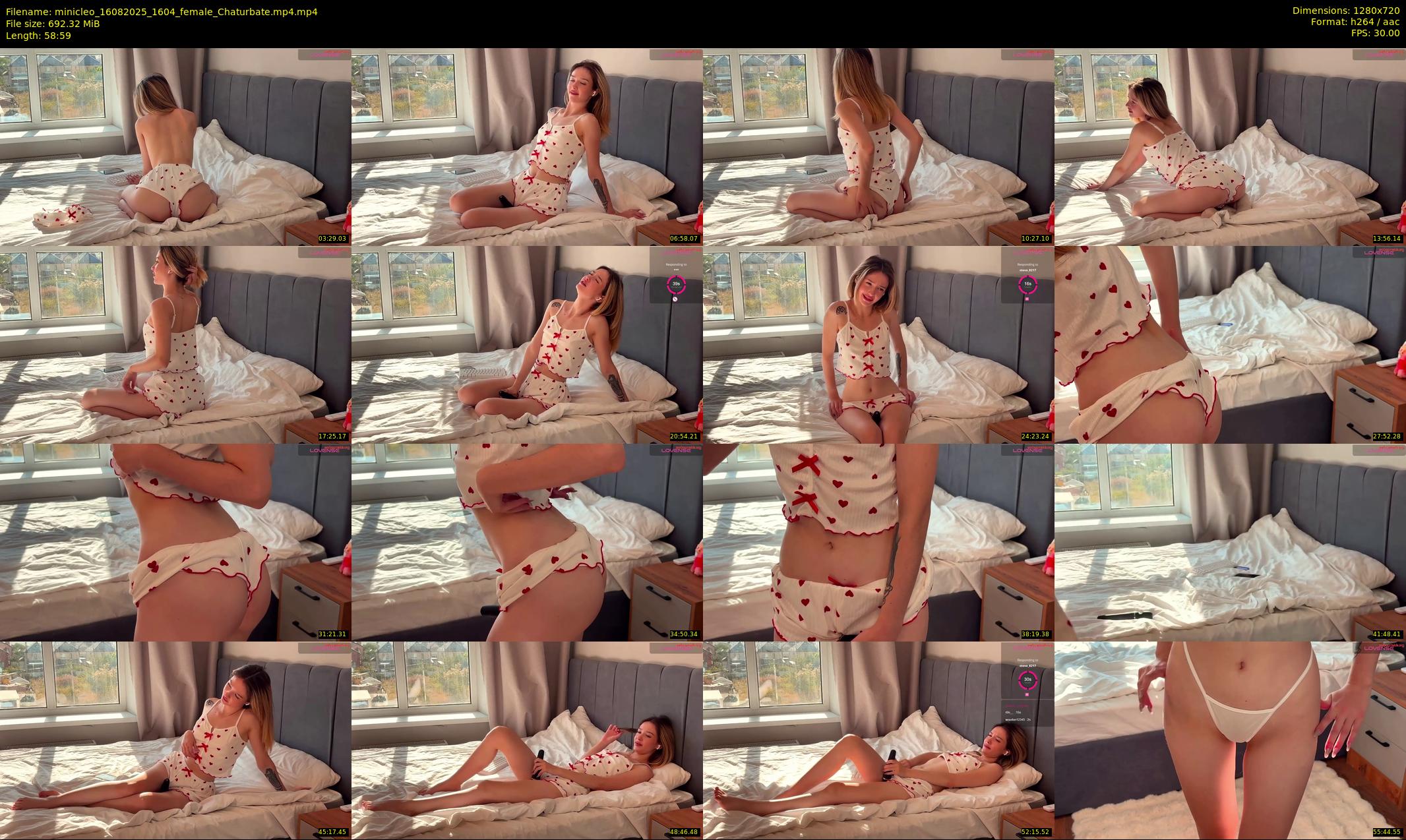 minicleo — 59 minute Chaturbate female cam show recording, 720p, Aug 16, 2025