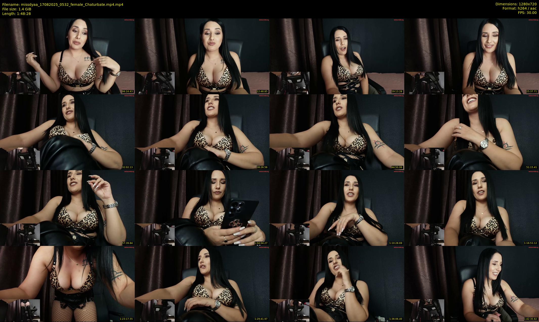 missdyaa — 109 minute Chaturbate female cam show recording, 720p, Aug 17, 2025