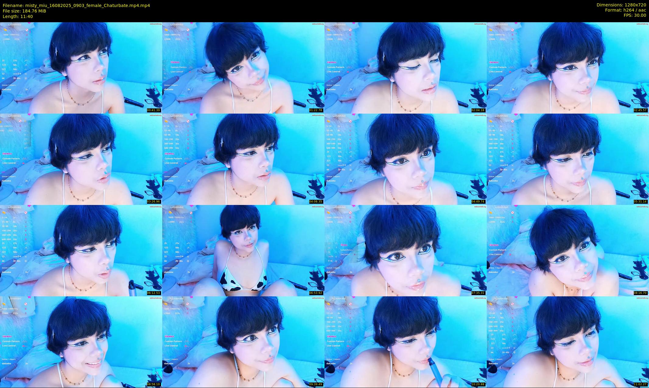 misty_miu — 12 minute Chaturbate female cam show recording, 720p, Aug 16, 2025