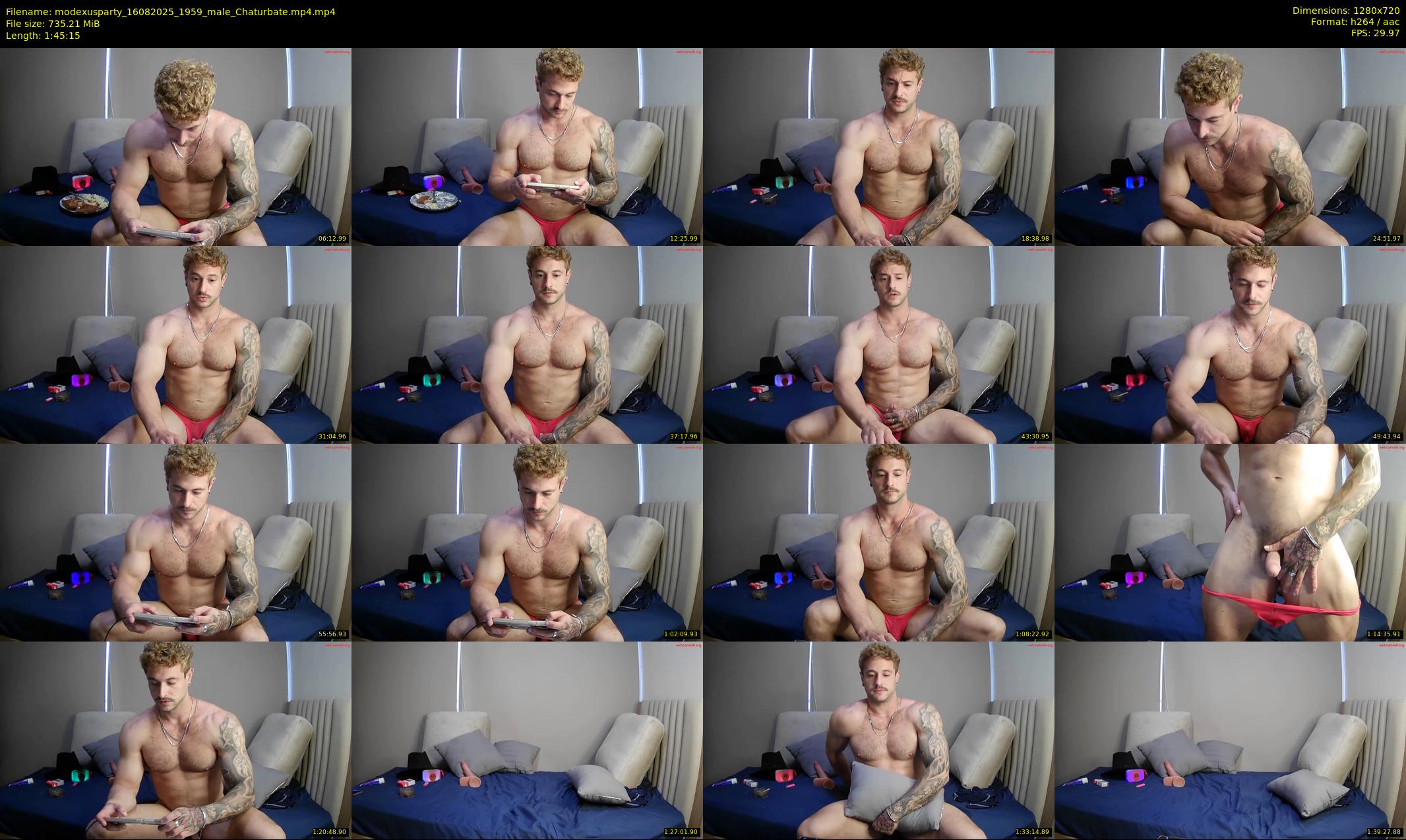 modexusparty — 106 minute Chaturbate male cam show recording, 720p, Aug 16, 2025