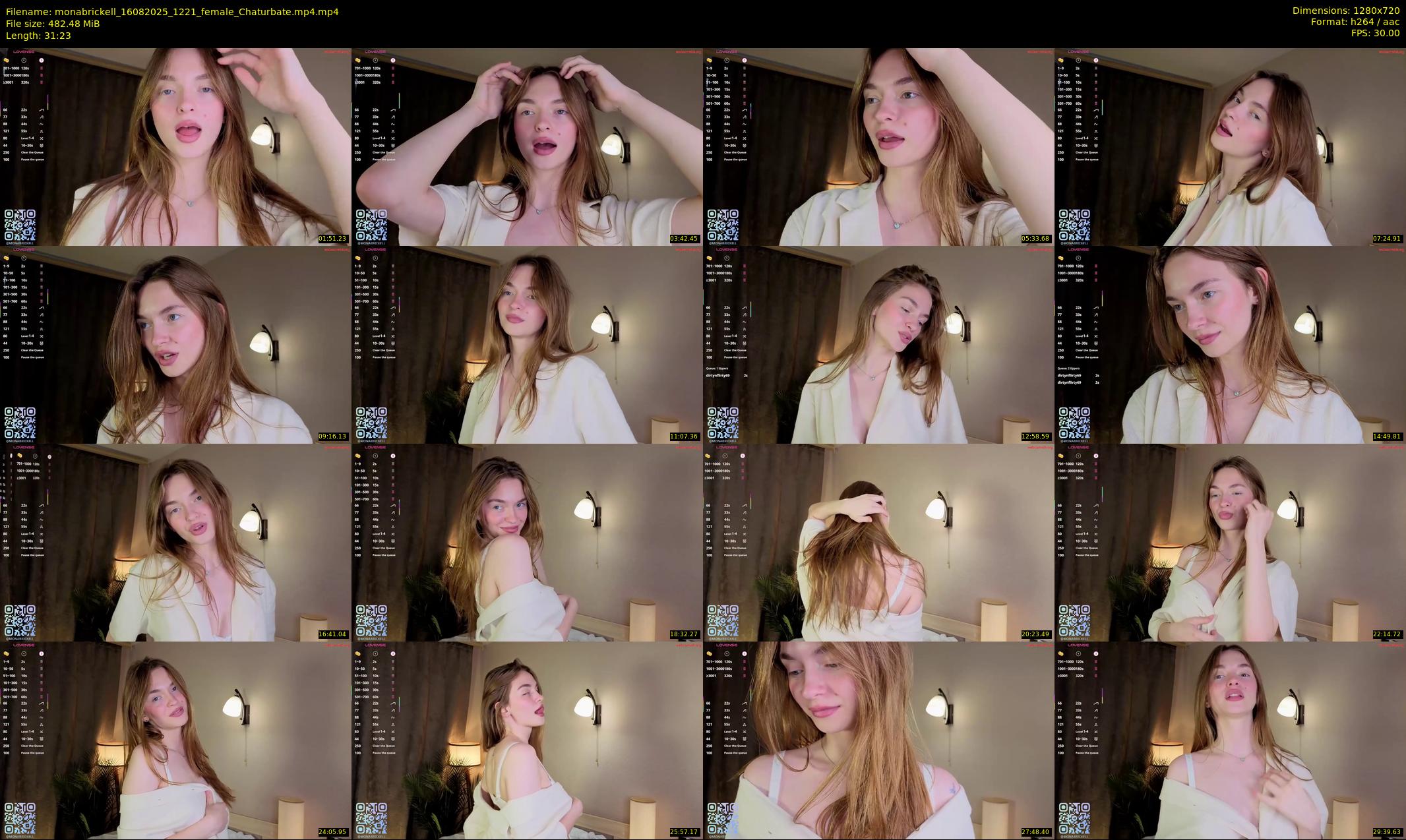 monabrickell — 32 minute Chaturbate female cam show recording, 720p, Aug 16, 2025