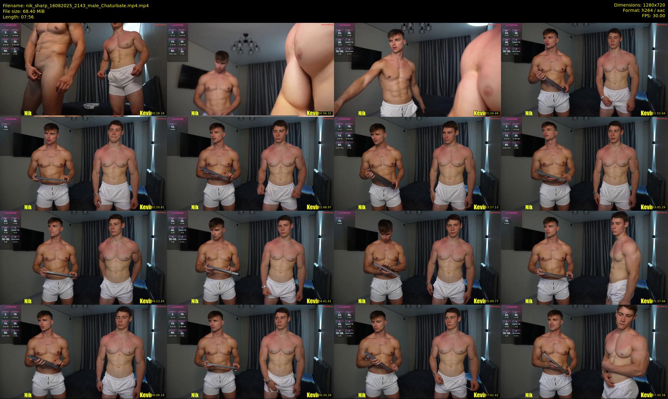nik_sharp — 8 minute Chaturbate male cam show recording, 720p, Aug 16, 2025
