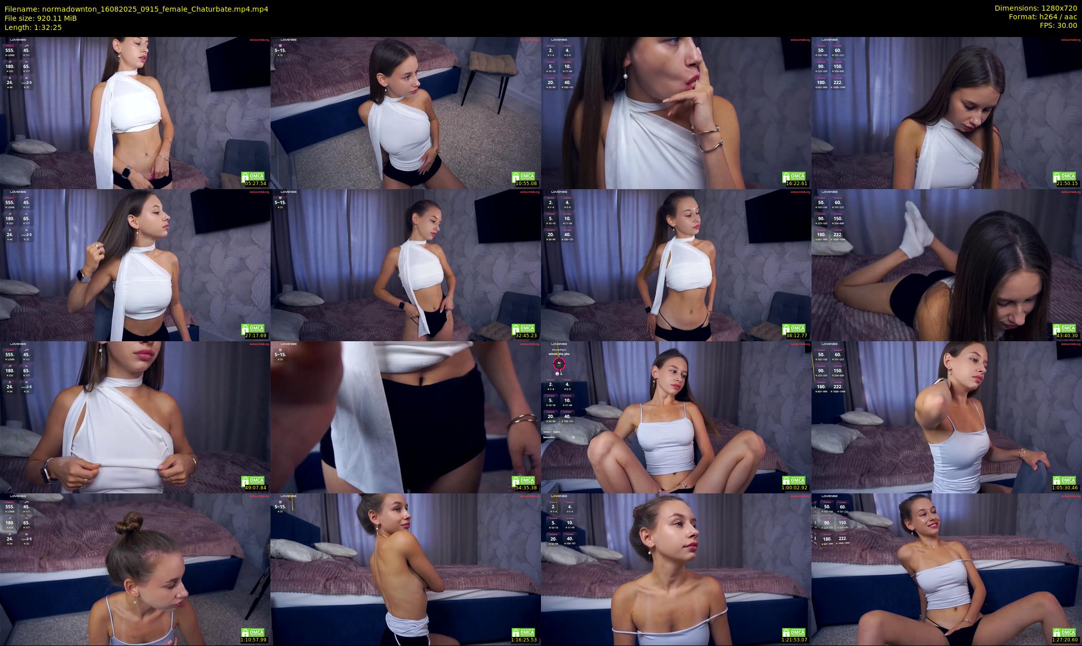 normadownton — 93 minute Chaturbate female cam show recording, 720p, Aug 16, 2025