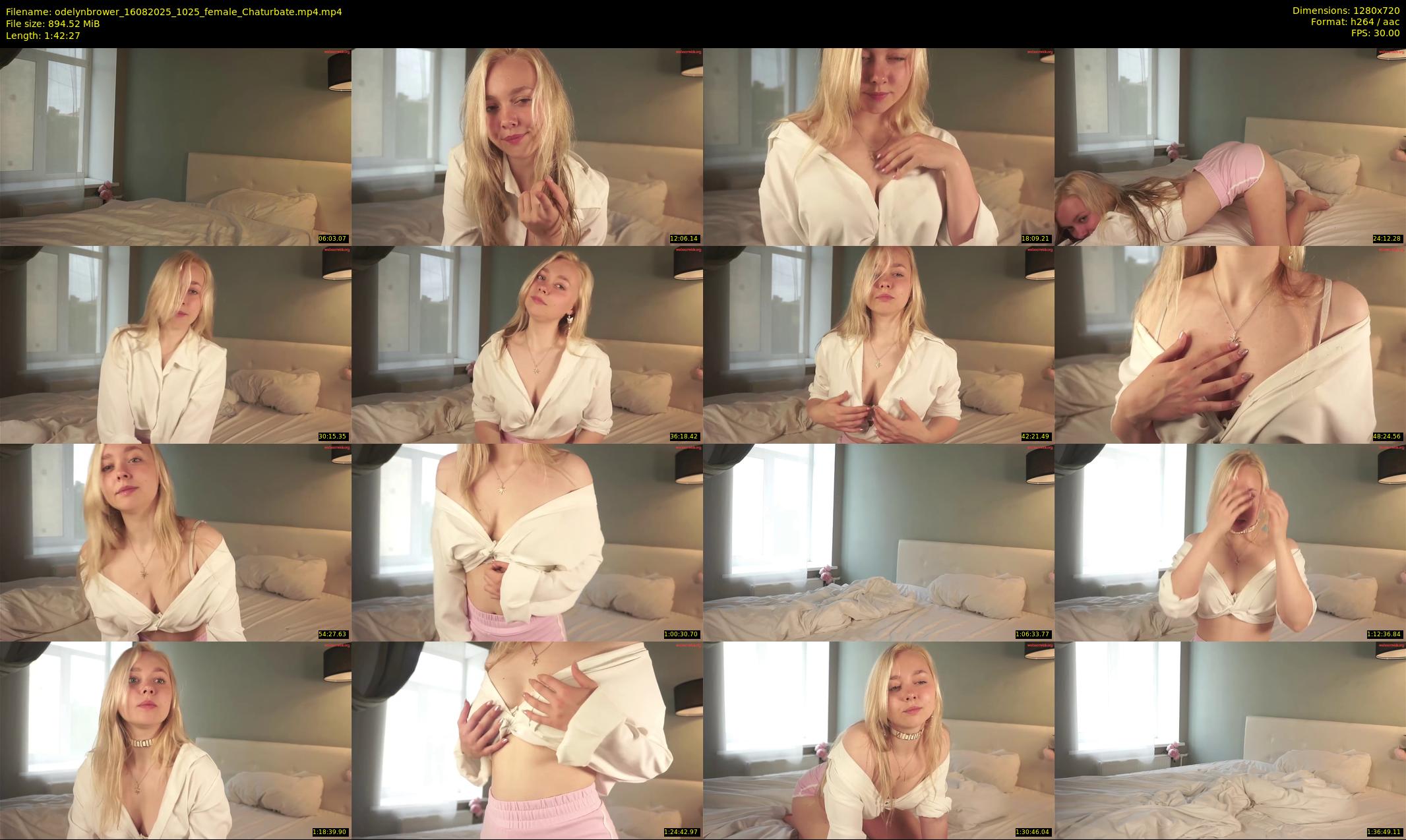 odelynbrower — 103 minute Chaturbate female cam show recording, 720p, Aug 16, 2025