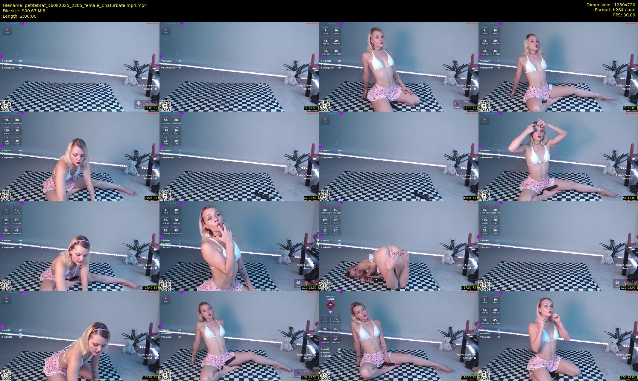petitebrat — 120 minute Chaturbate female cam show recording, 720p, Aug 16, 2025