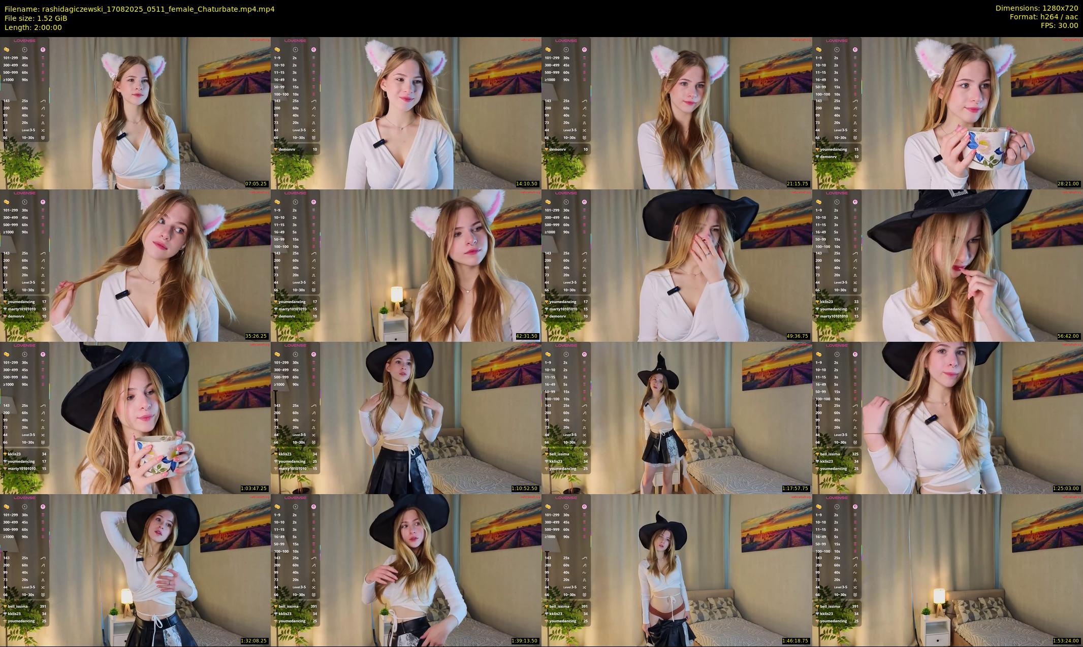 rashidagiczewski — 120 minute Chaturbate female cam show recording, 720p, Aug 17, 2025