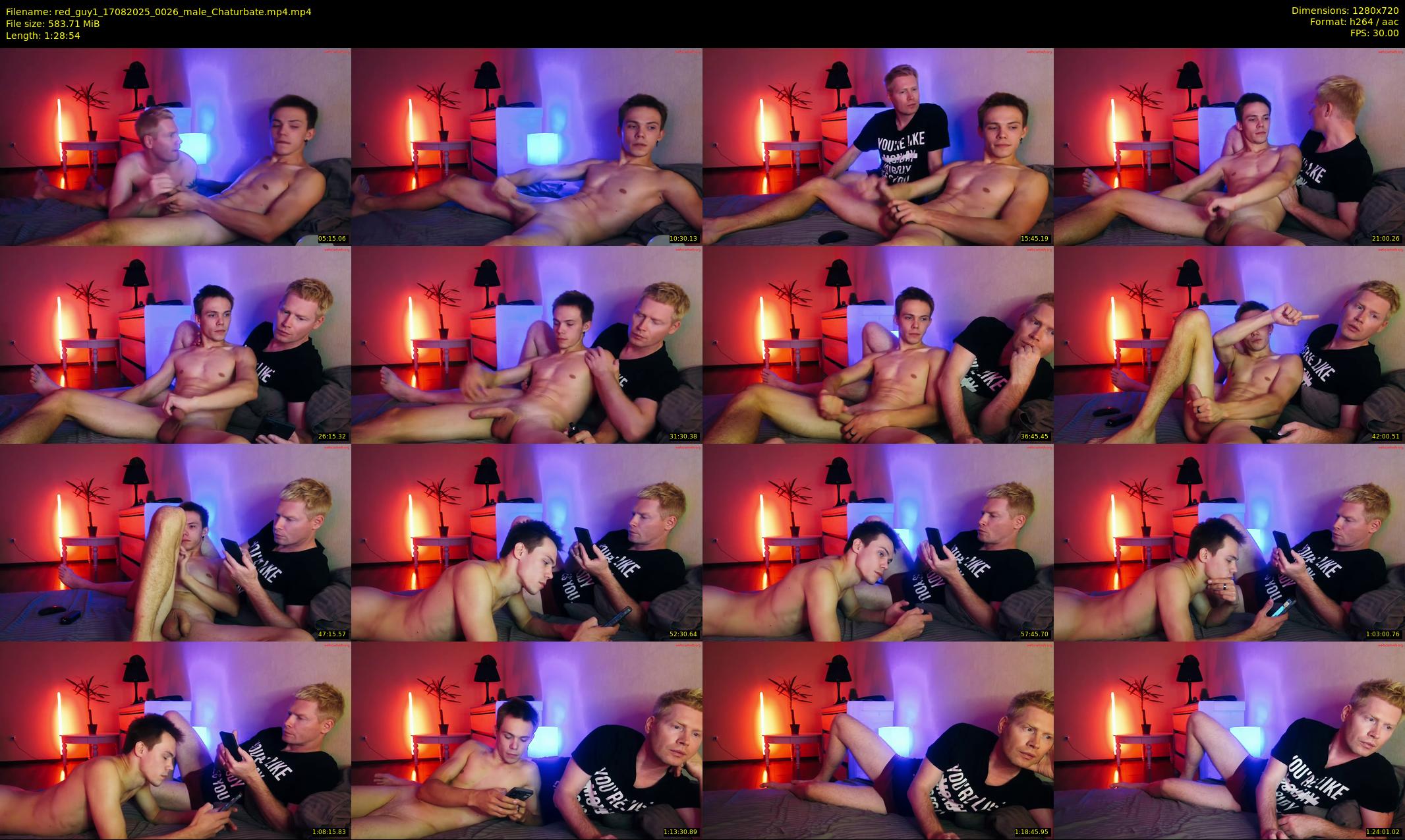 red_guy1 — 89 minute Chaturbate male cam show recording, 720p, Aug 17, 2025