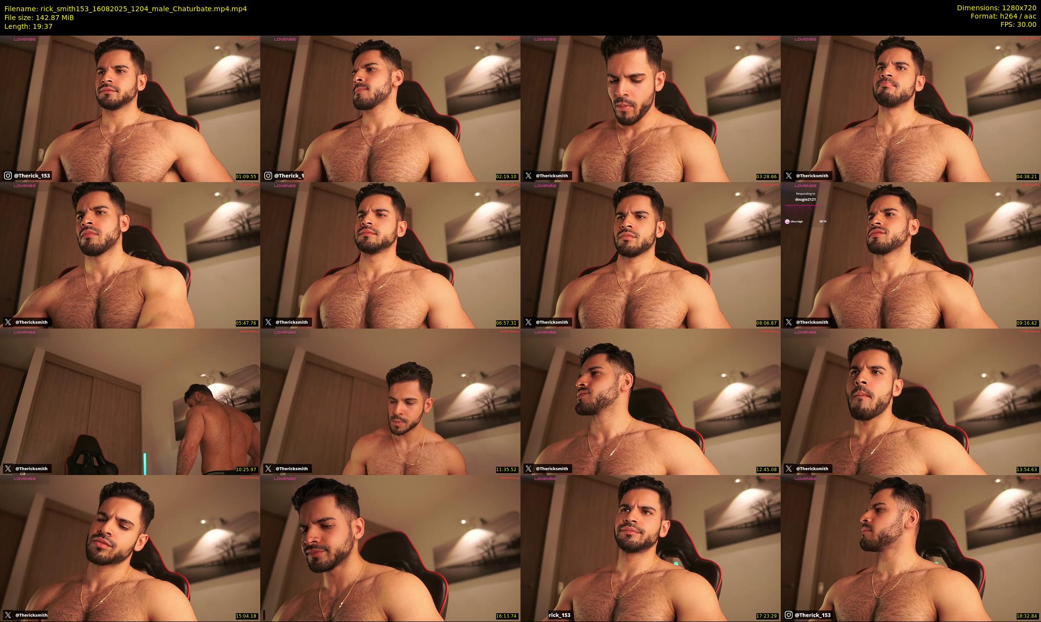 rick_smith153 — 20 minute Chaturbate male cam show recording, 720p, Aug 16, 2025