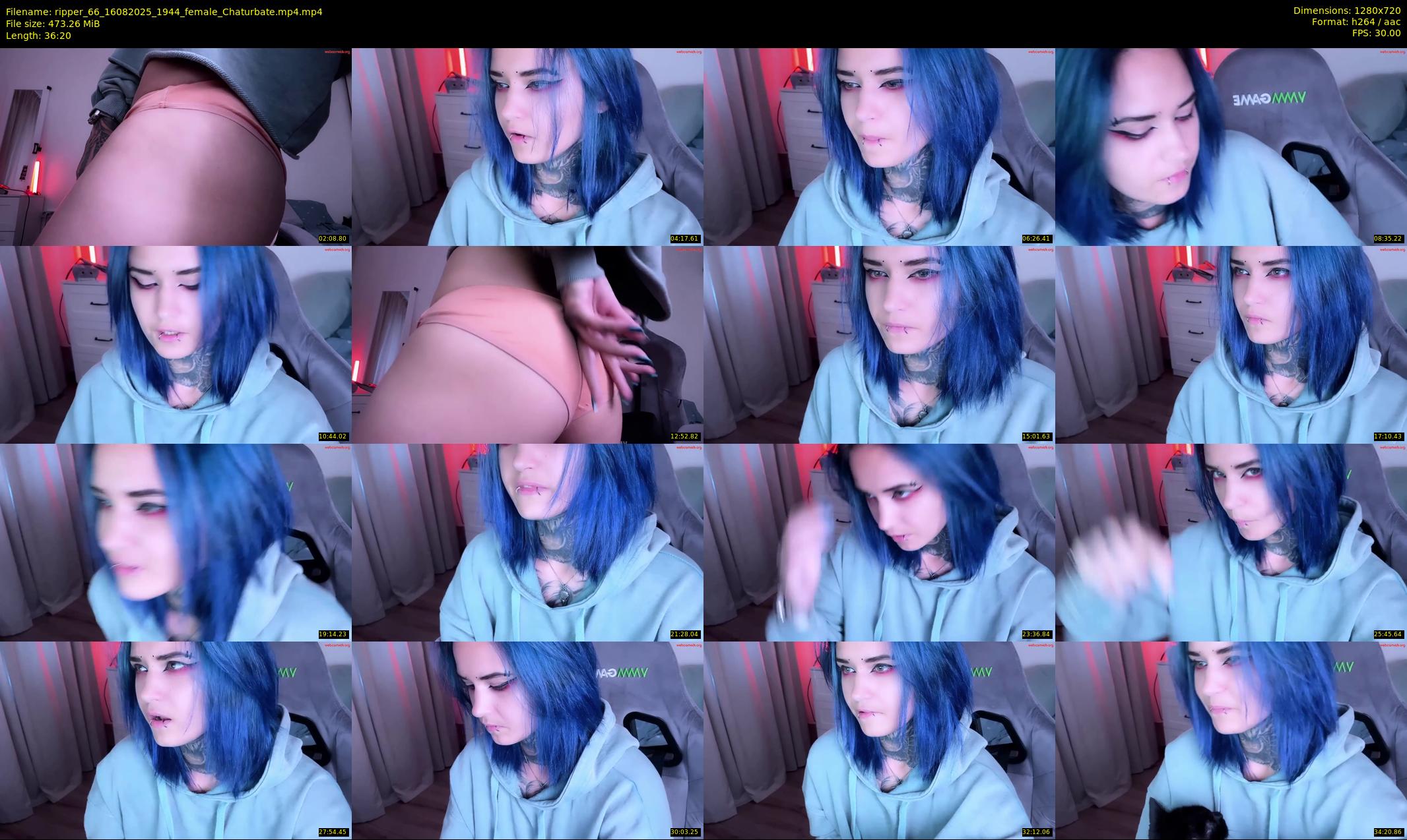 ripper_66 — 37 minute Chaturbate female cam show recording, 720p, Aug 16, 2025