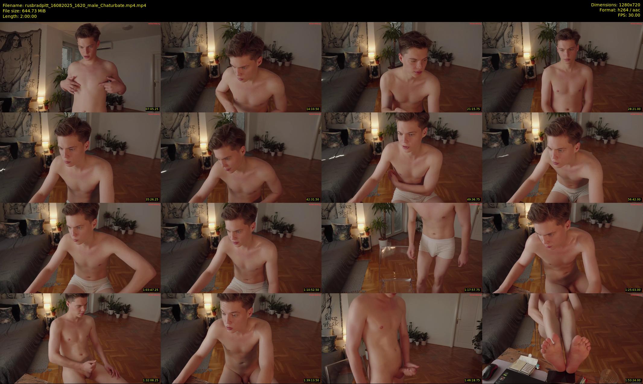 rusbradpitt — 120 minute Chaturbate male cam show recording, 720p, Aug 16, 2025