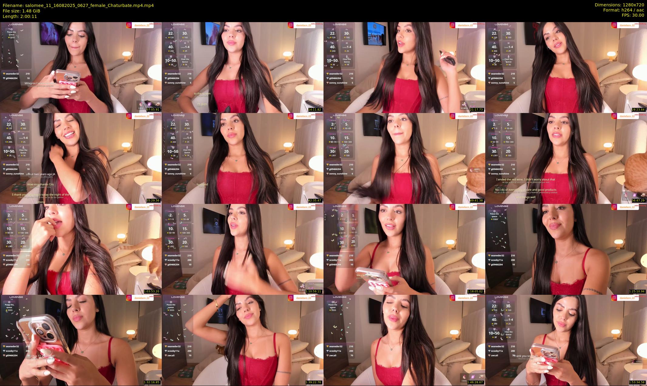 salomee_11 — 121 minute Chaturbate female cam show recording, 720p, Aug 16, 2025