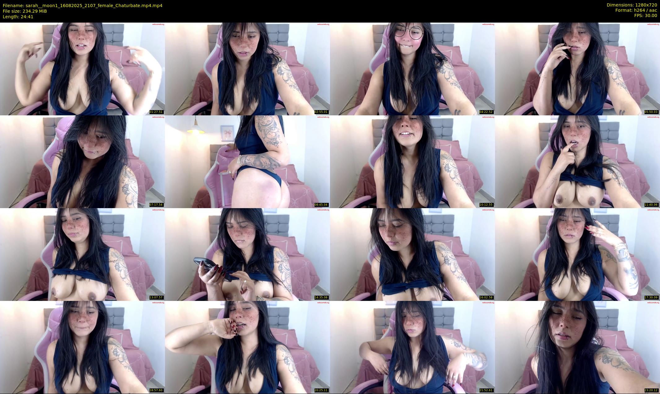 sarah__moon1 — 25 minute Chaturbate female cam show recording, 720p, Aug 16, 2025