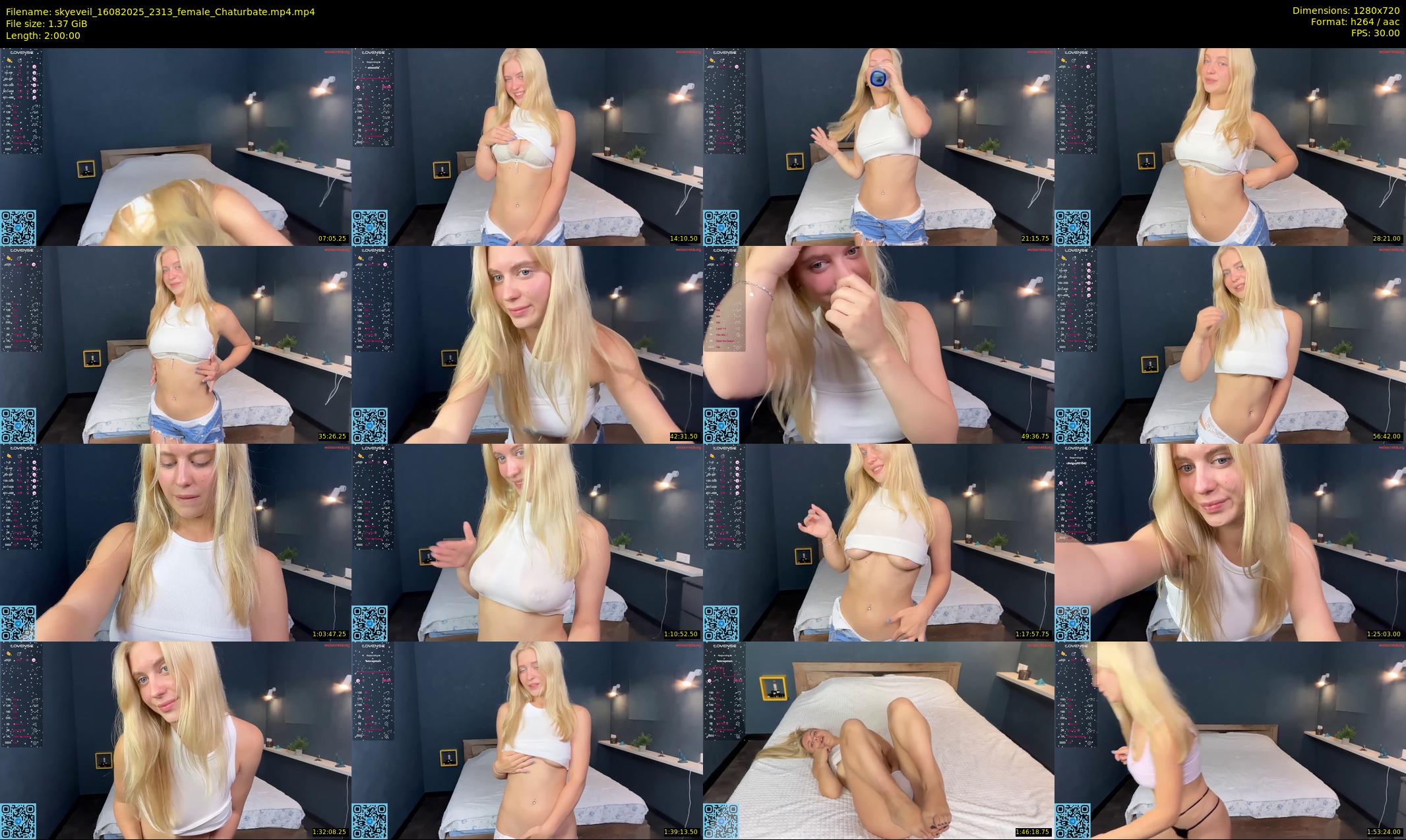 skyeveil — 120 minute Chaturbate female cam show recording, 720p, Aug 16, 2025