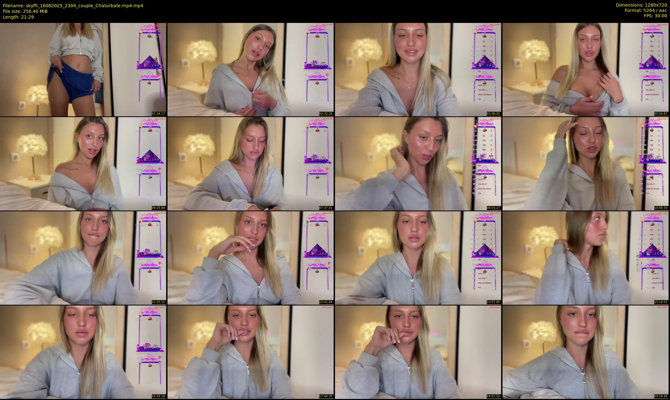 skyffi — 22 minute Chaturbate couple cam show recording, 720p, Aug 16, 2025