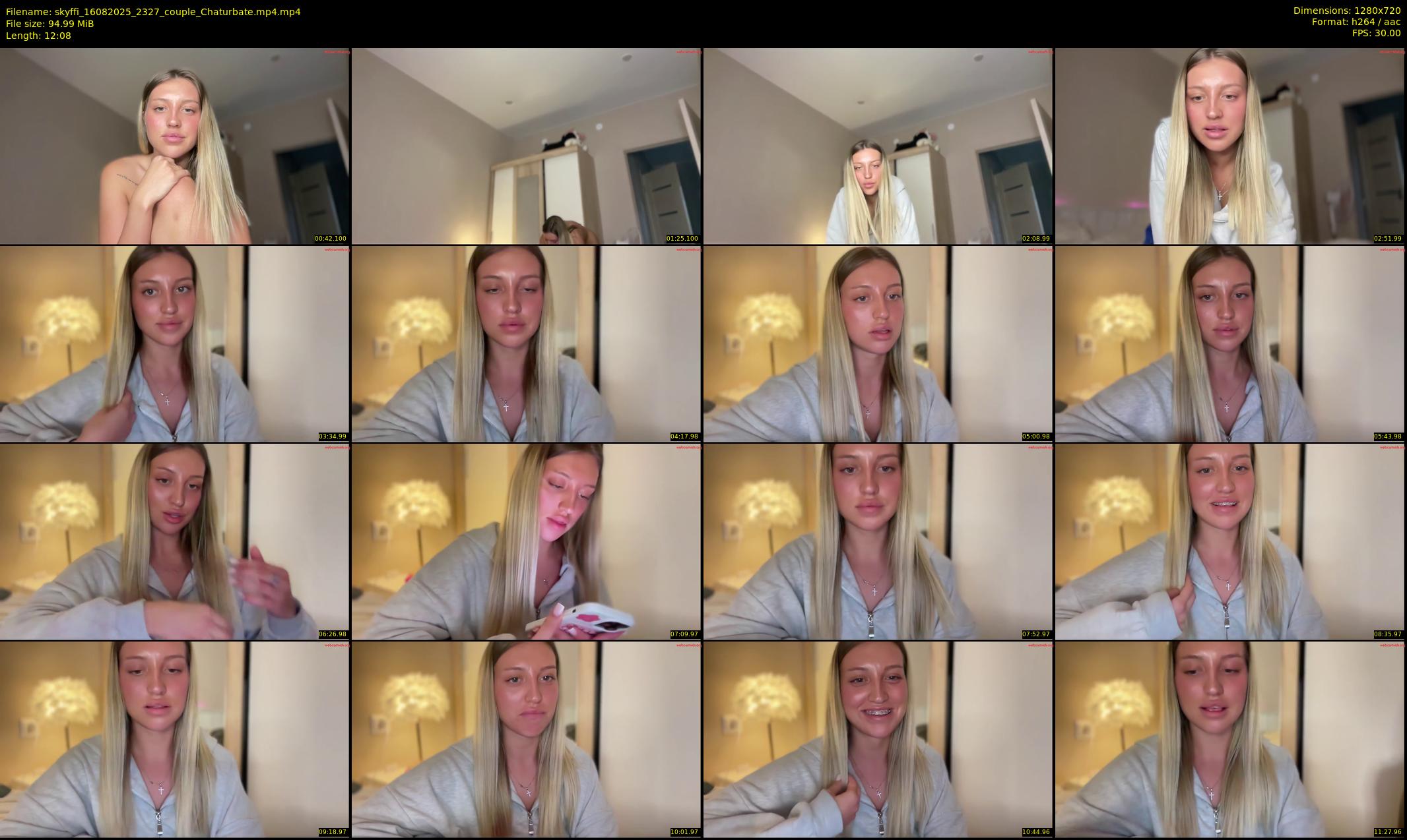 skyffi — 13 minute Chaturbate couple cam show recording, 720p, Aug 16, 2025