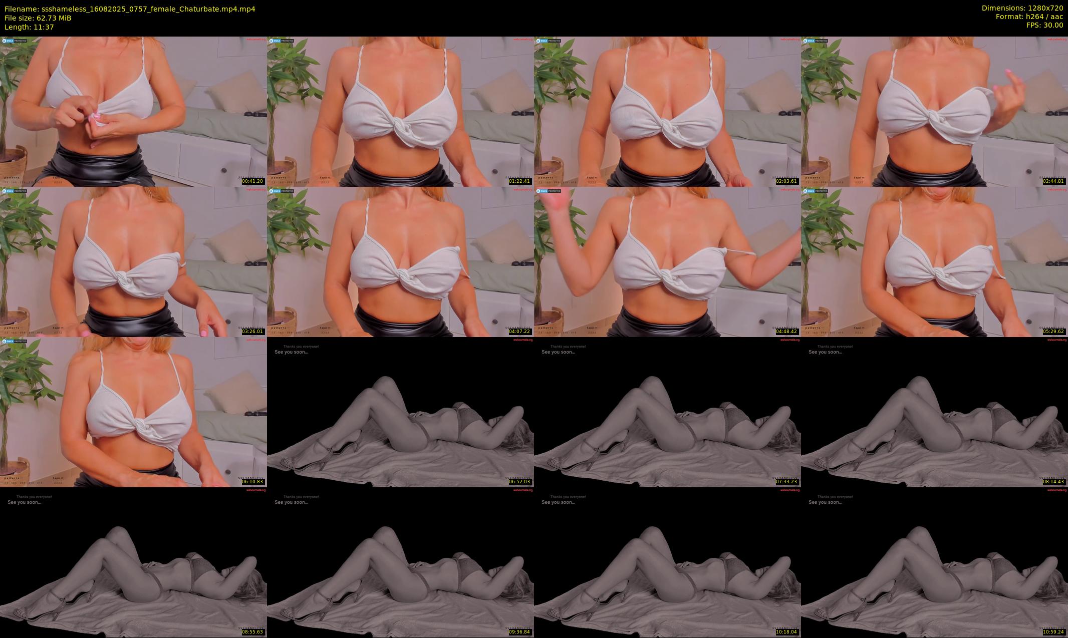 ssshameless — 12 minute Chaturbate female cam show recording, 720p, Aug 16, 2025