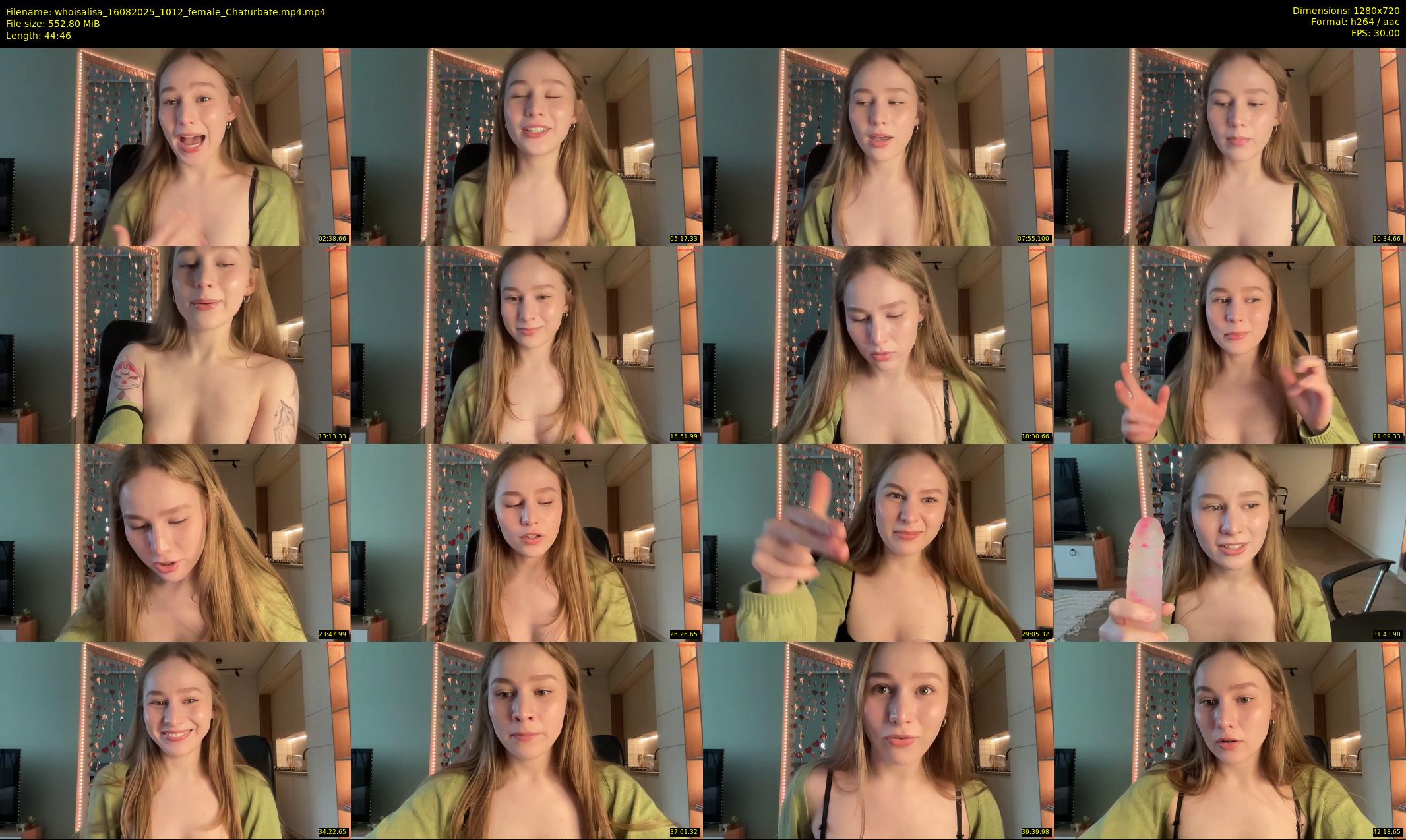 whoisalisa — 45 minute Chaturbate female cam show recording, 720p, Aug 16, 2025