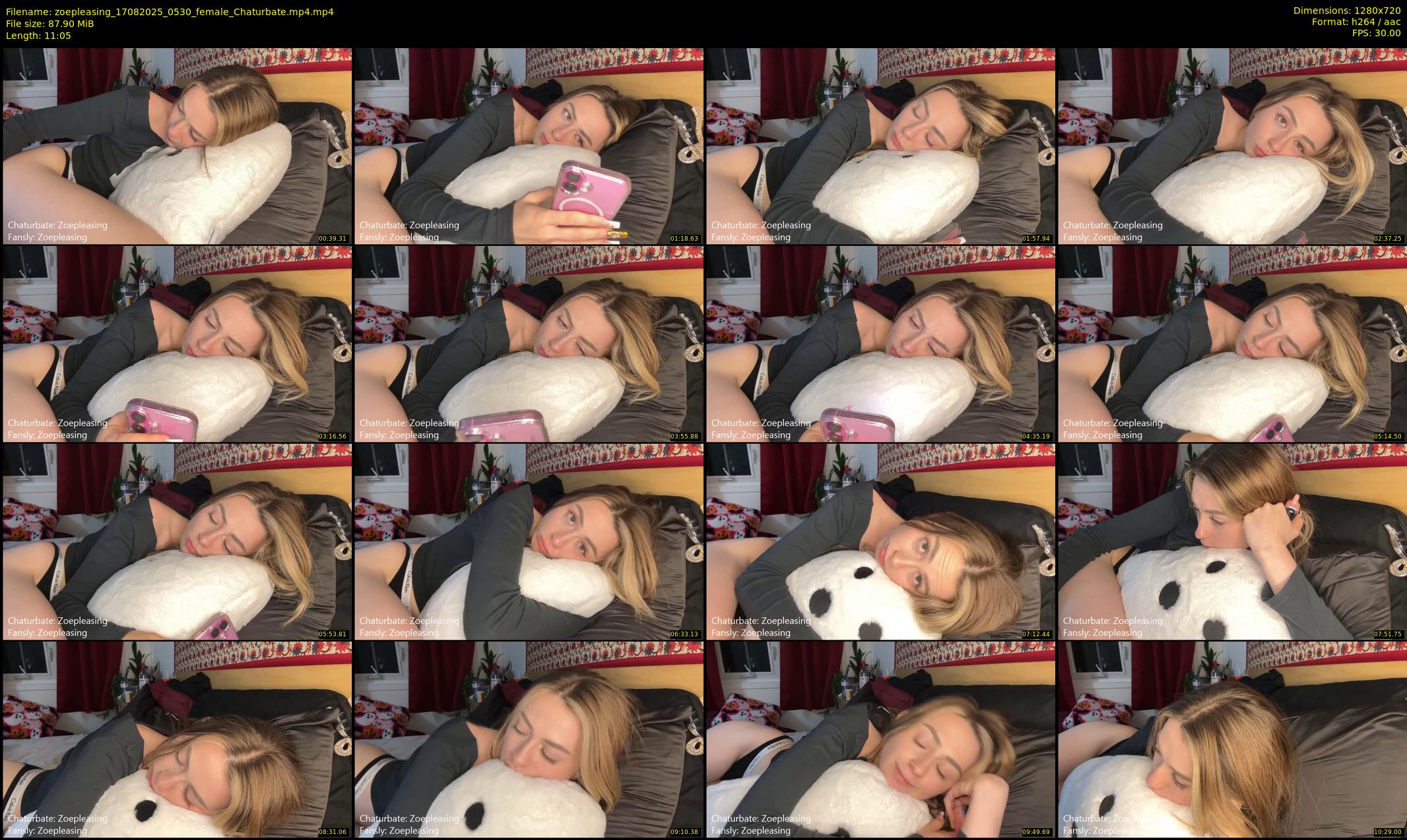 zoepleasing — 12 minute Chaturbate female cam show recording, 720p, Aug 17, 2025