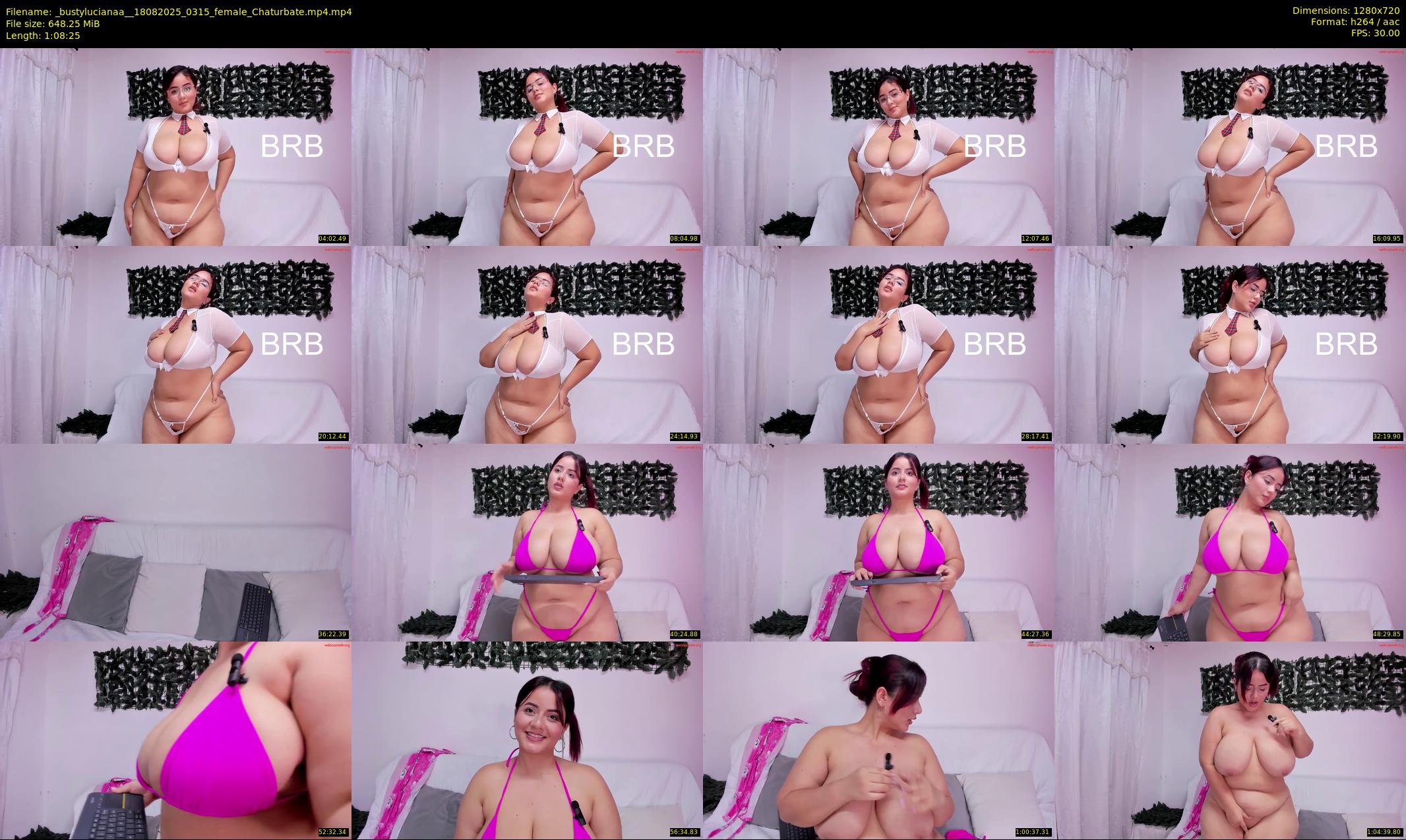 _bustylucianaa_ — 69 minute Chaturbate female cam show recording, 720p, Aug 18, 2025