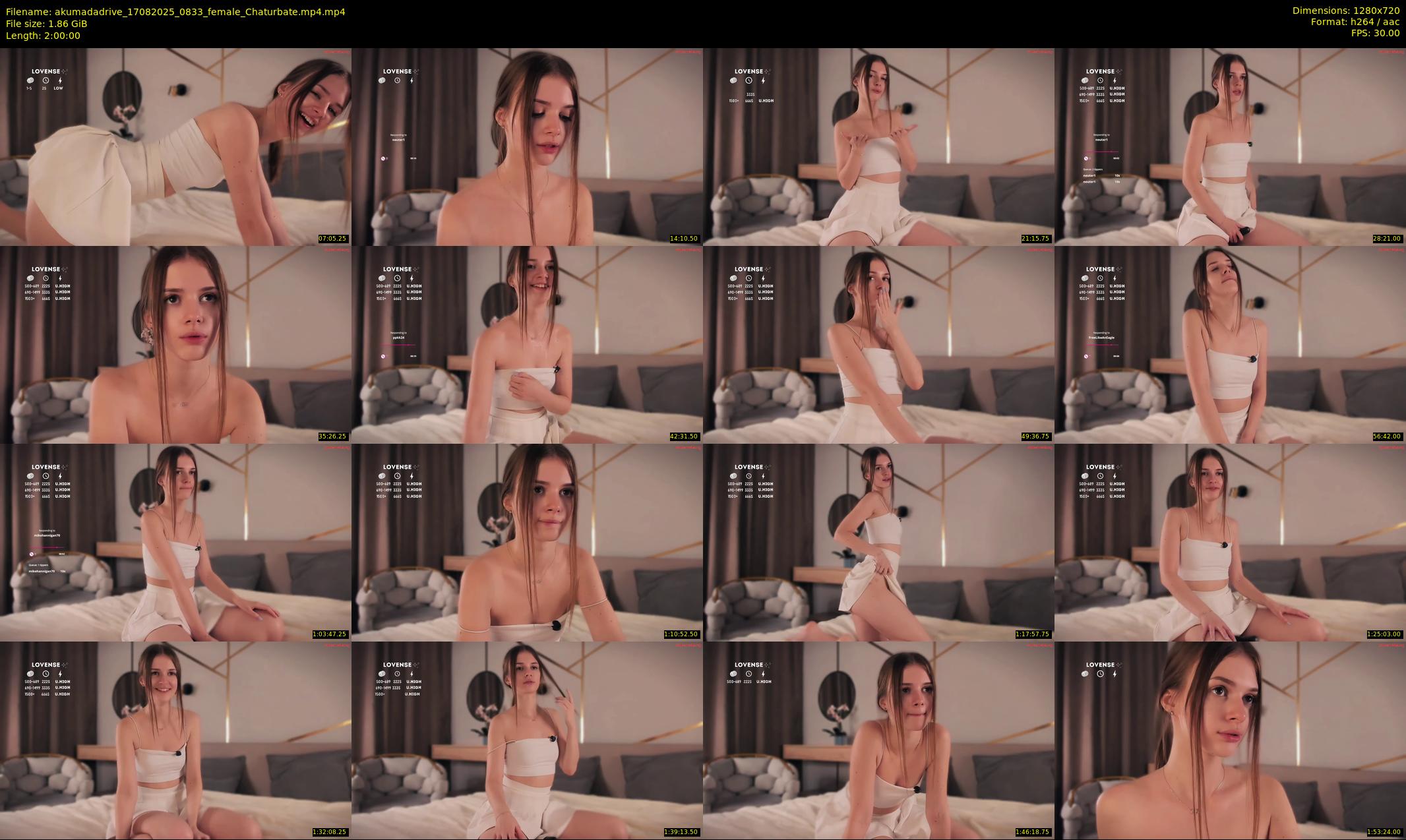 akumadadrive — 120 minute Chaturbate female cam show recording, 720p, Aug 17, 2025