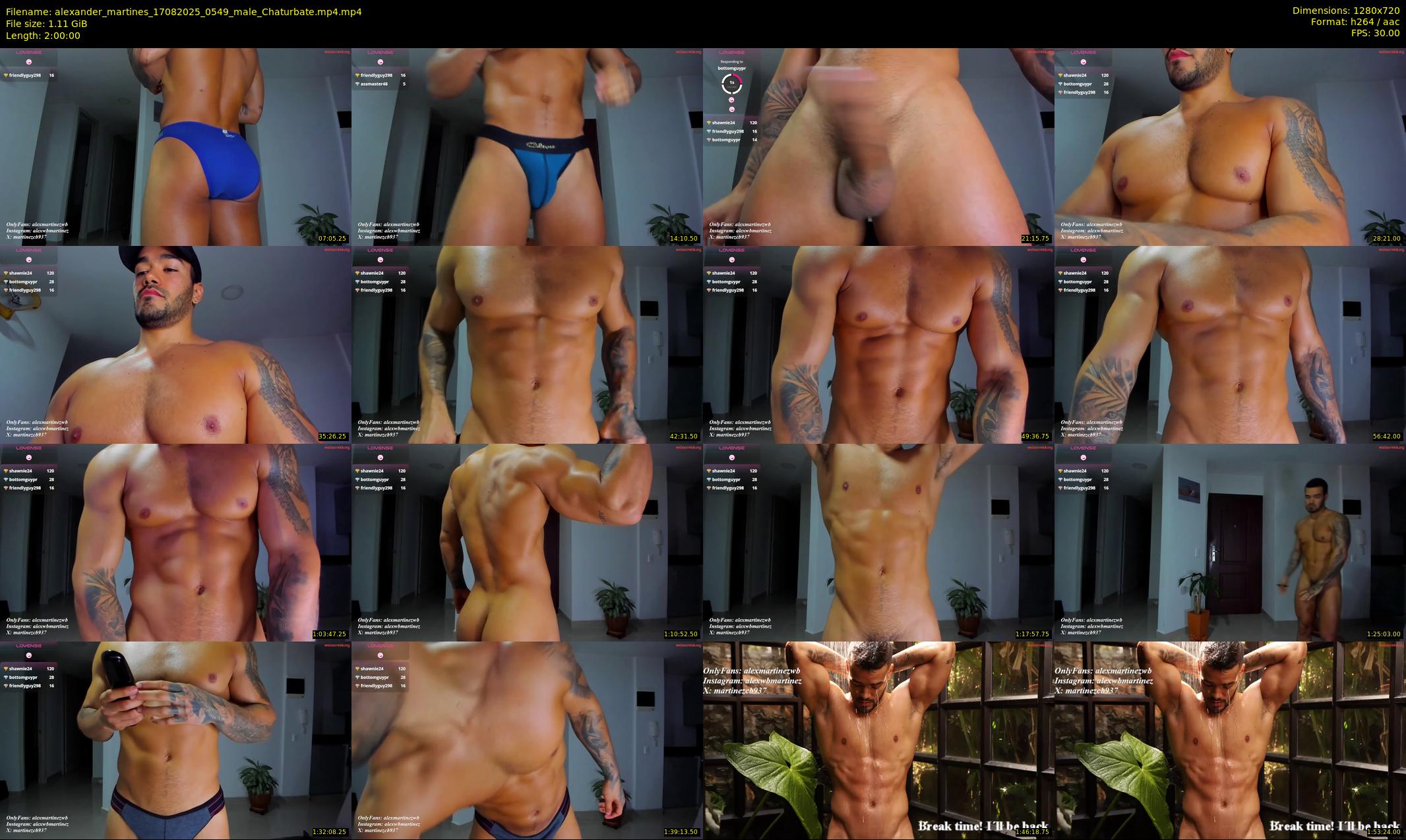 alexander_martines — 120 minute Chaturbate male cam show recording, 720p, Aug 17, 2025
