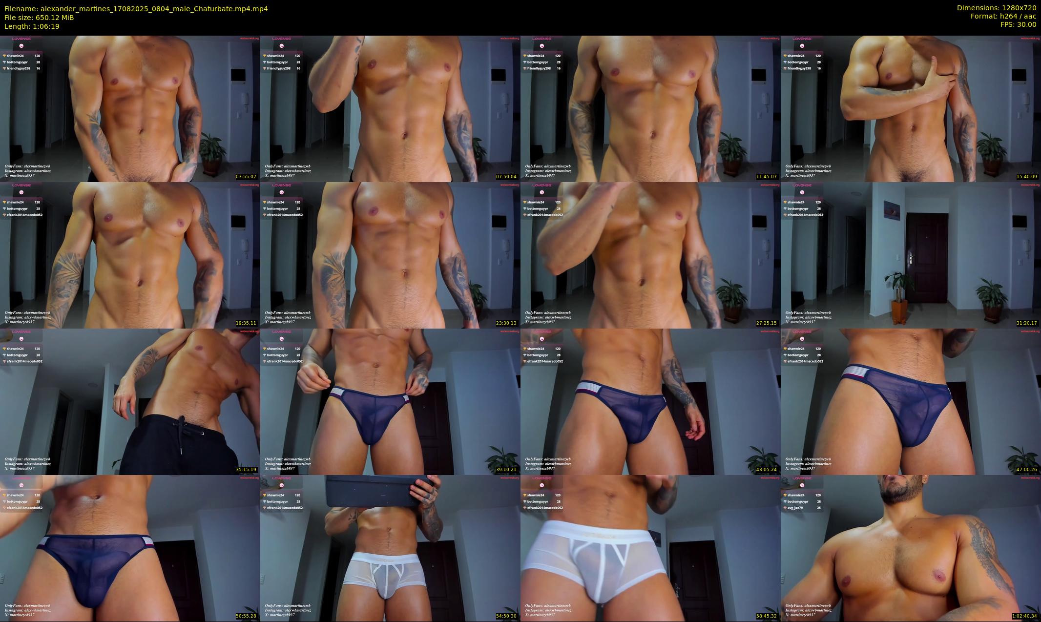 alexander_martines — 67 minute Chaturbate male cam show recording, 720p, Aug 17, 2025