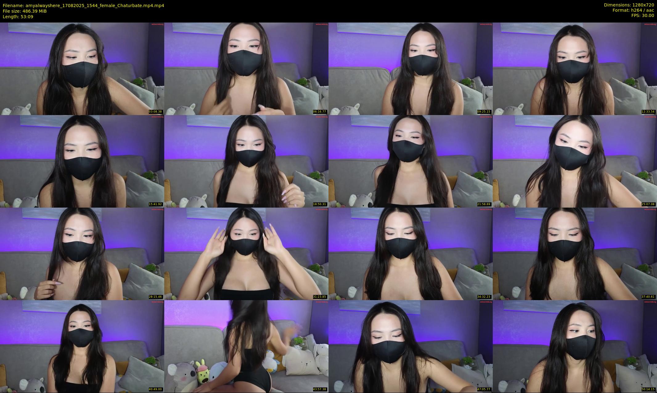 amyalwayshere — 54 minute Chaturbate female cam show recording, 720p, Aug 17, 2025