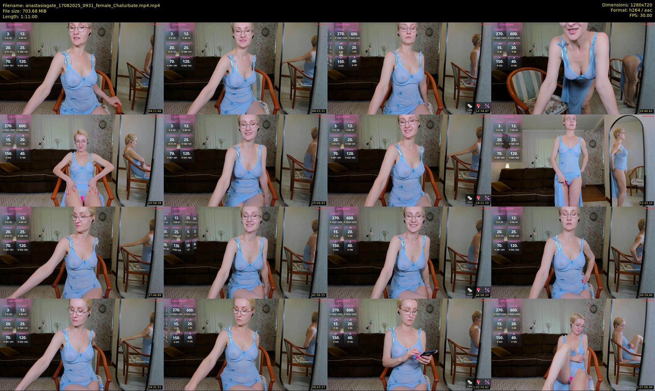 anastasiagate — 71 minute Chaturbate female cam show recording, 720p, Aug 17, 2025