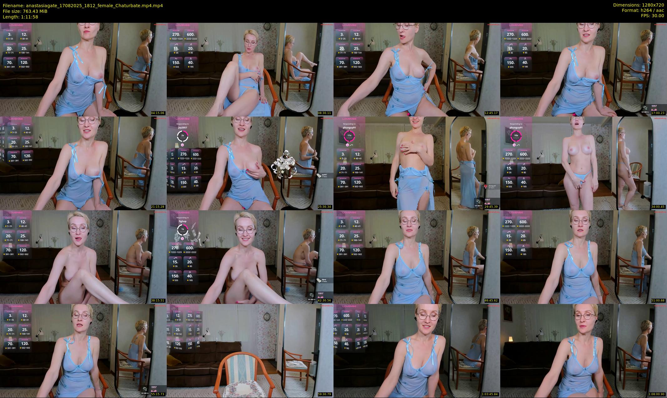 anastasiagate — 72 minute Chaturbate female cam show recording, 720p, Aug 17, 2025